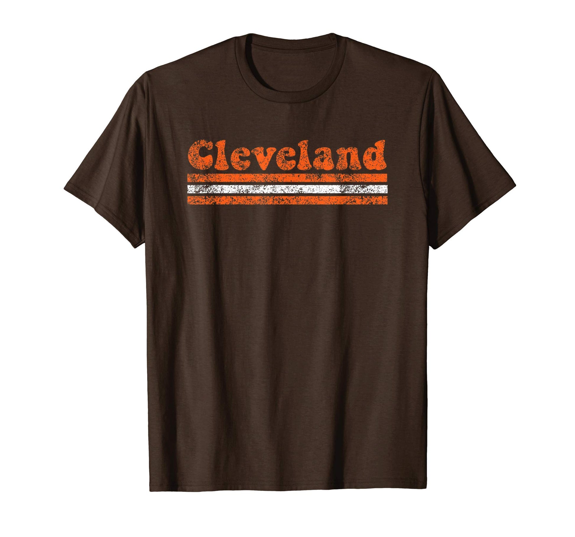 Cleveland Ohio Weathered Stripe Throwback T-Shirt - Streetwear Style Unisex - T-Shirt, Sweatshirt, Hoodie