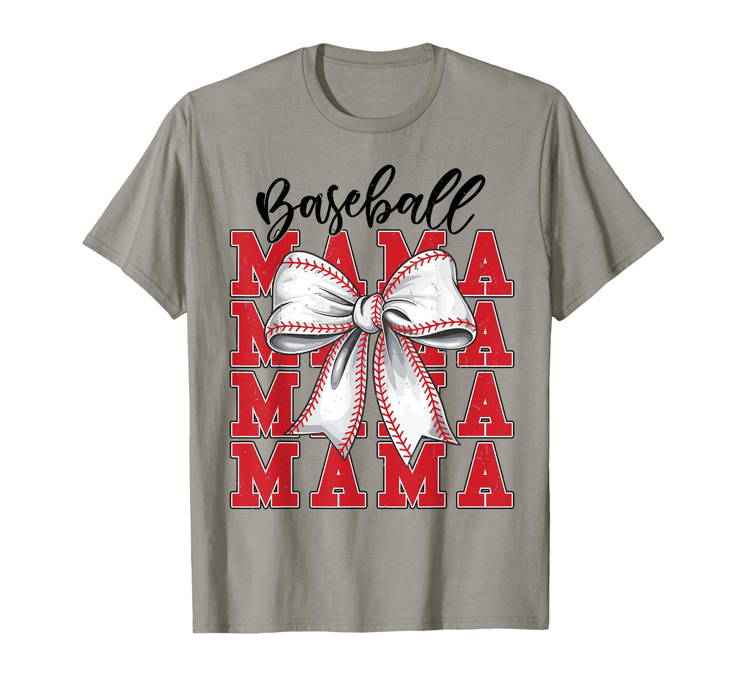 Baseball Mama Coquette Bow Game Day Mom T-Shirt - Unique Graphic Men Women - T-Shirt, Sweatshirt, Hoodie