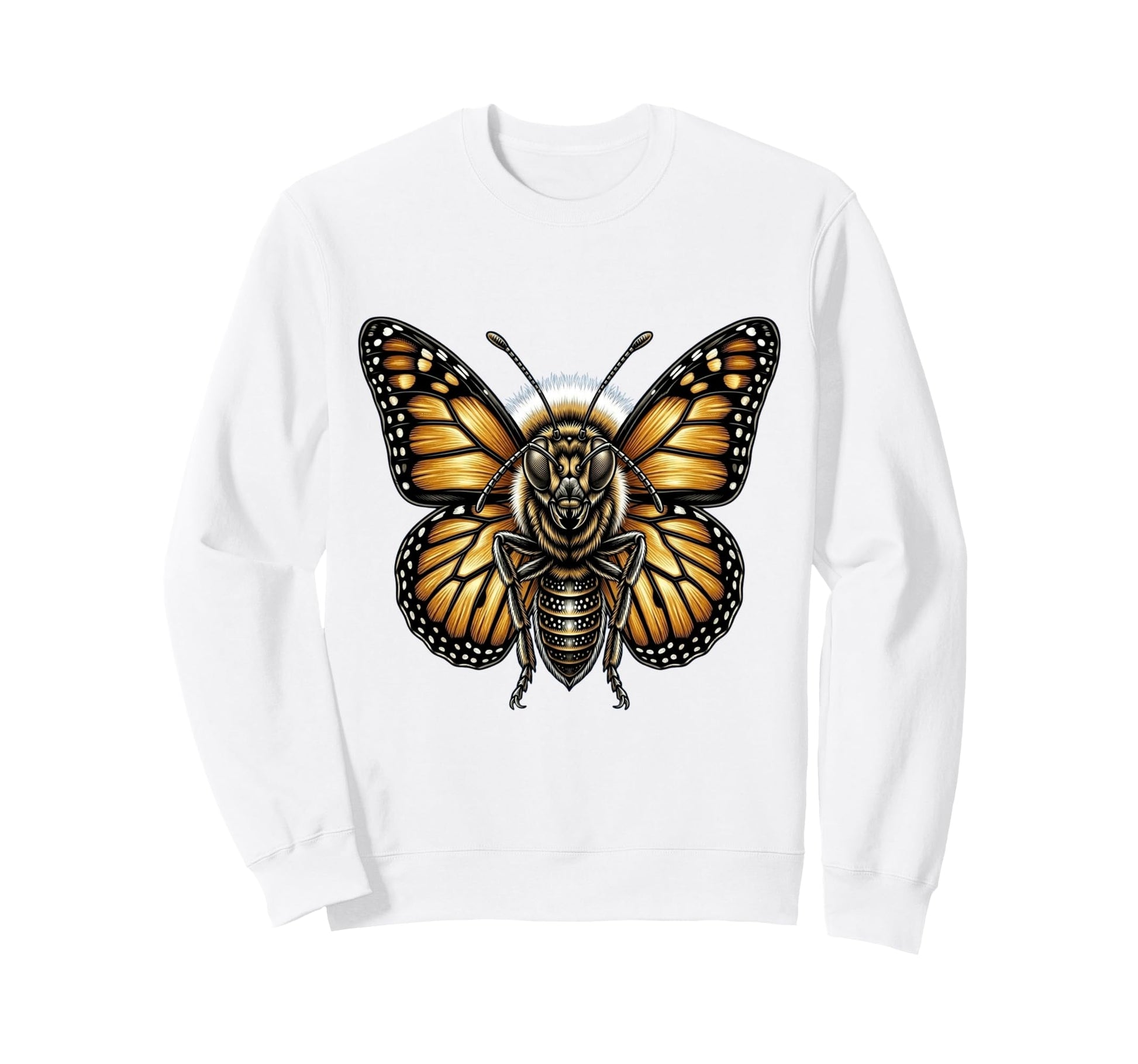 Butterfly Floral Garden Nature Sweatshirt - Graphic Print Unisex - T-Shirt, Sweatshirt, Hoodie