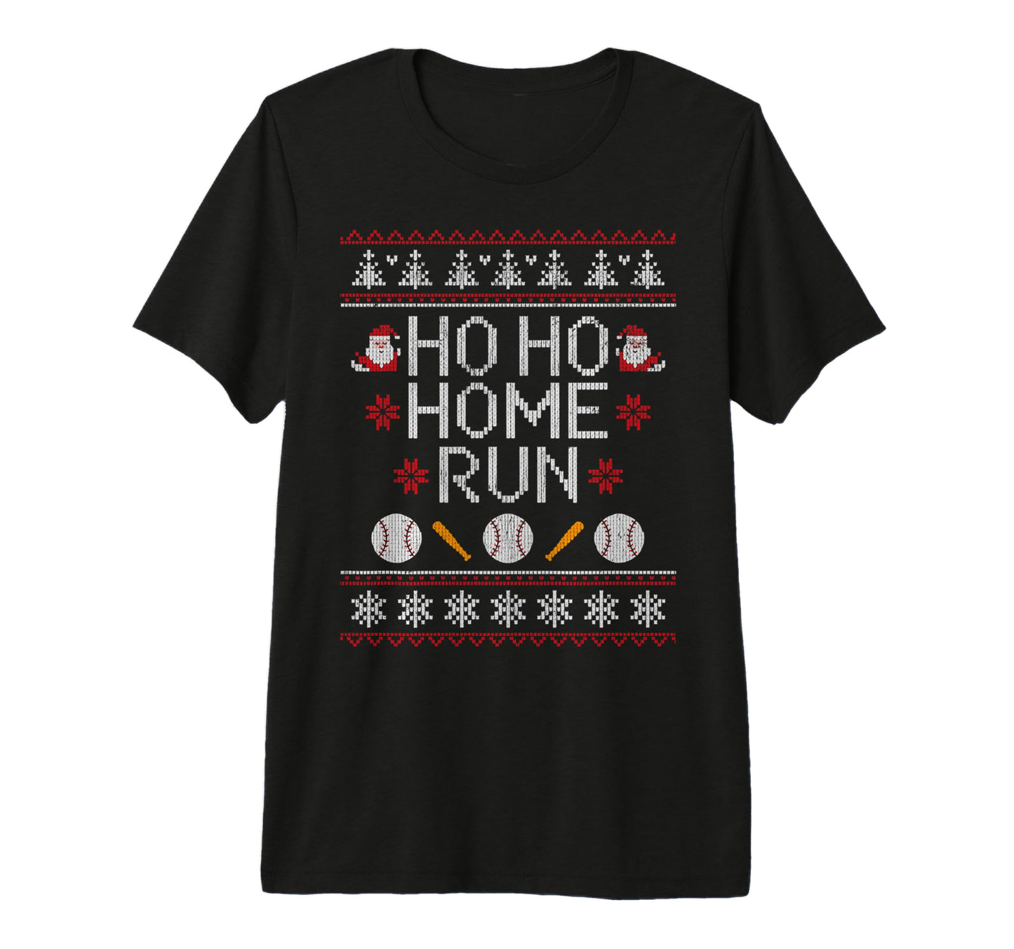 Ho Ho Home Run Funny Baseball Lover T-Shirt - Streetwear Style Men Women - T-Shirt, Sweatshirt, Hoodie