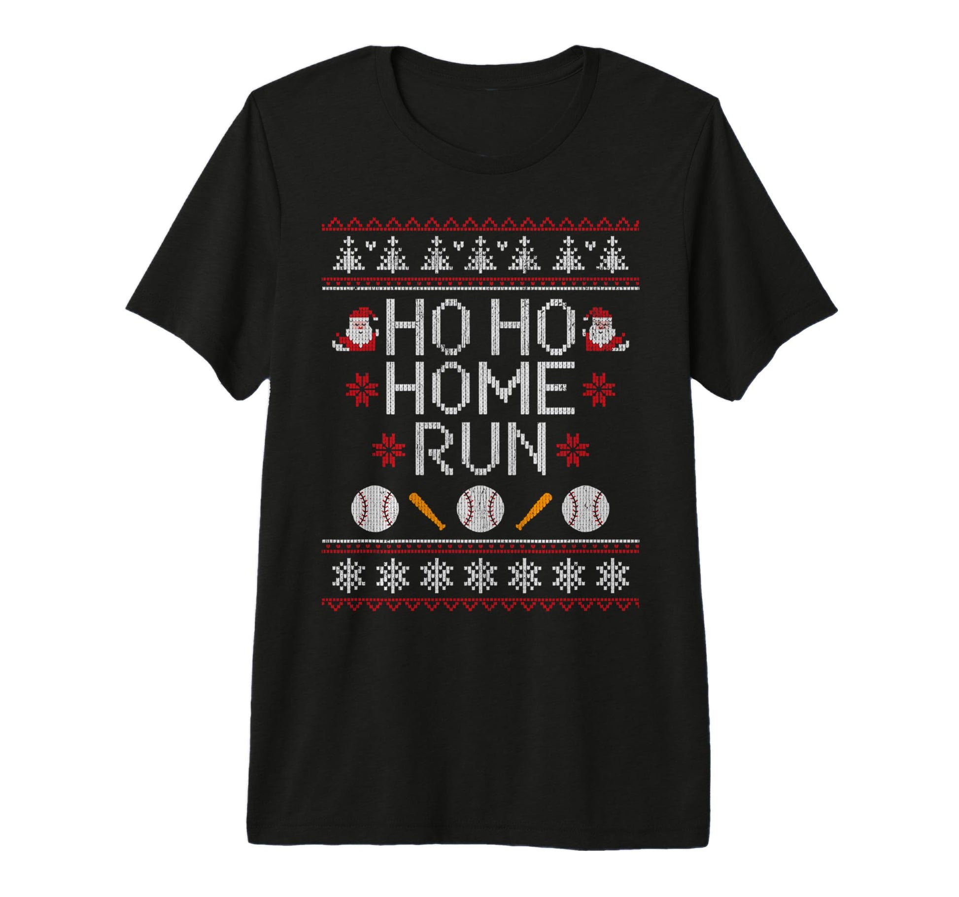 Ho Ho Home Run Funny Baseball Lover T-Shirt - Streetwear Style Men Women - T-Shirt, Sweatshirt, Hoodie