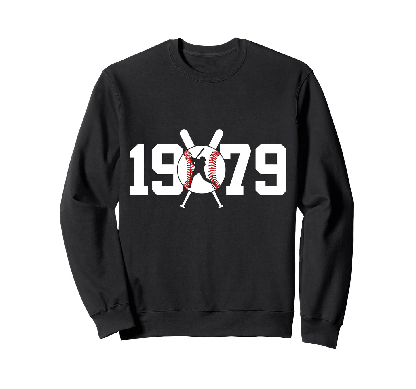 1979 Baseball 47Th Birthday Sweatshirt - Fun Novelty Design Unisex - T-Shirt, Sweatshirt, Hoodie