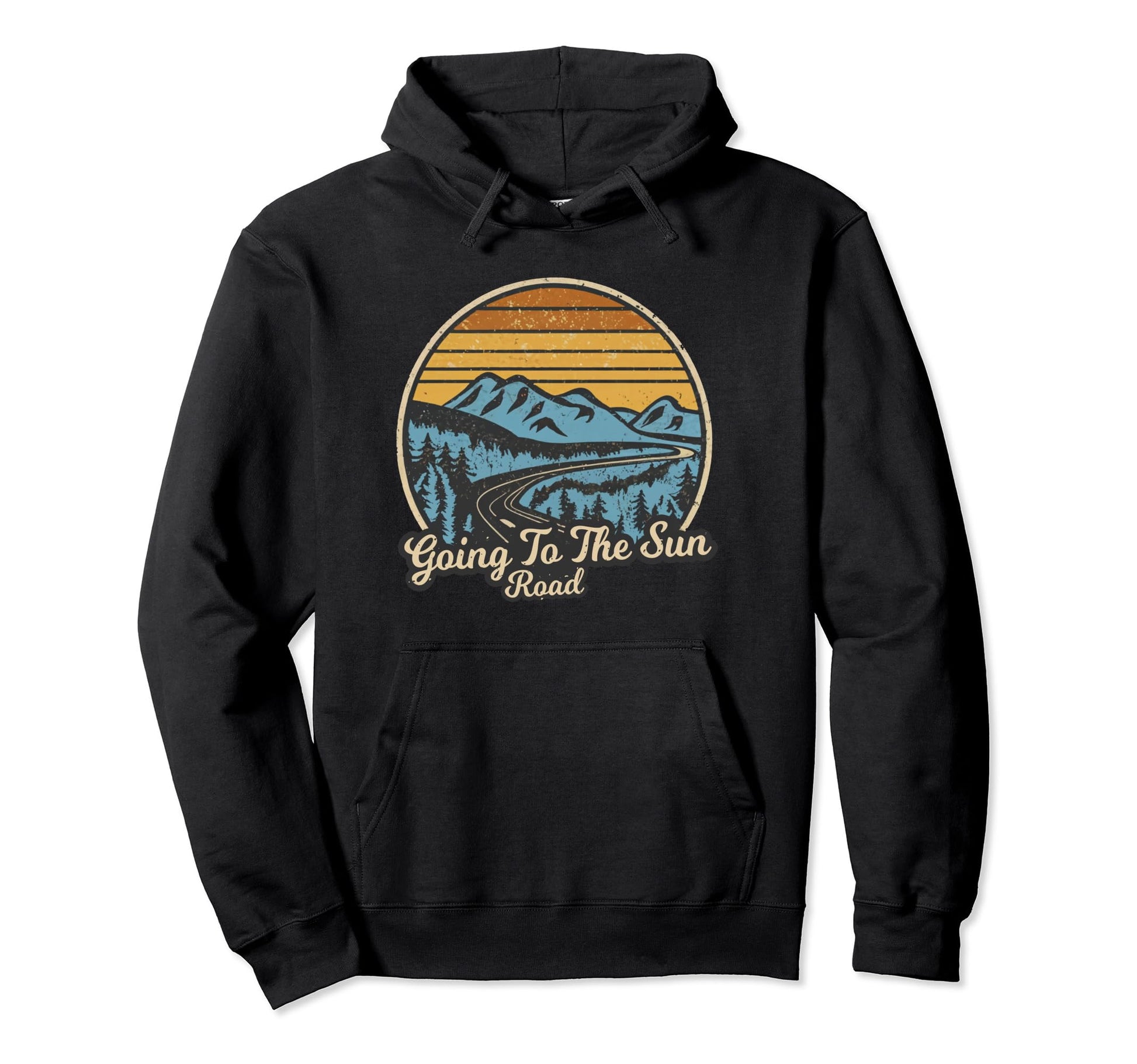 Going To Sun Road Glacier National Park Hoodie - Unique Graphic Unisex - T-Shirt, Sweatshirt, Hoodie