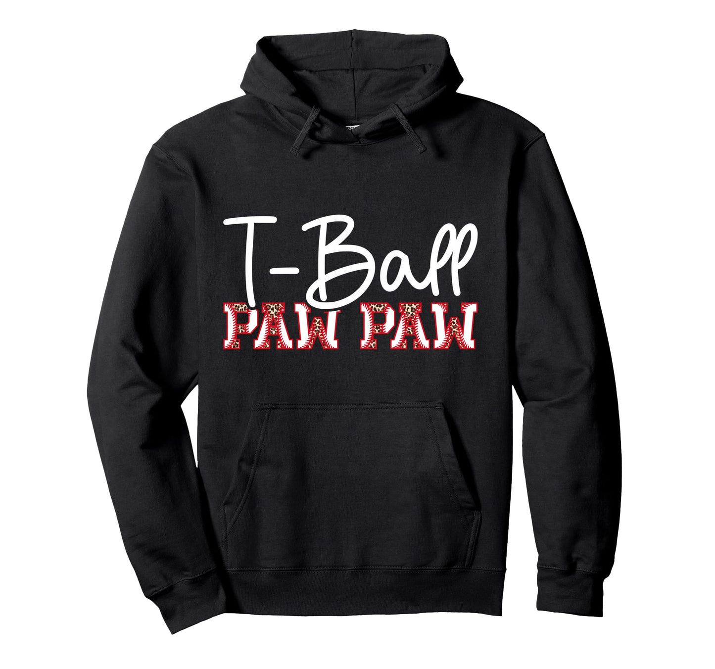 T Ball Paw Paw Leopard Baseball T Ball Hoodie - Unique Graphic Men Women - T-Shirt, Sweatshirt, Hoodie