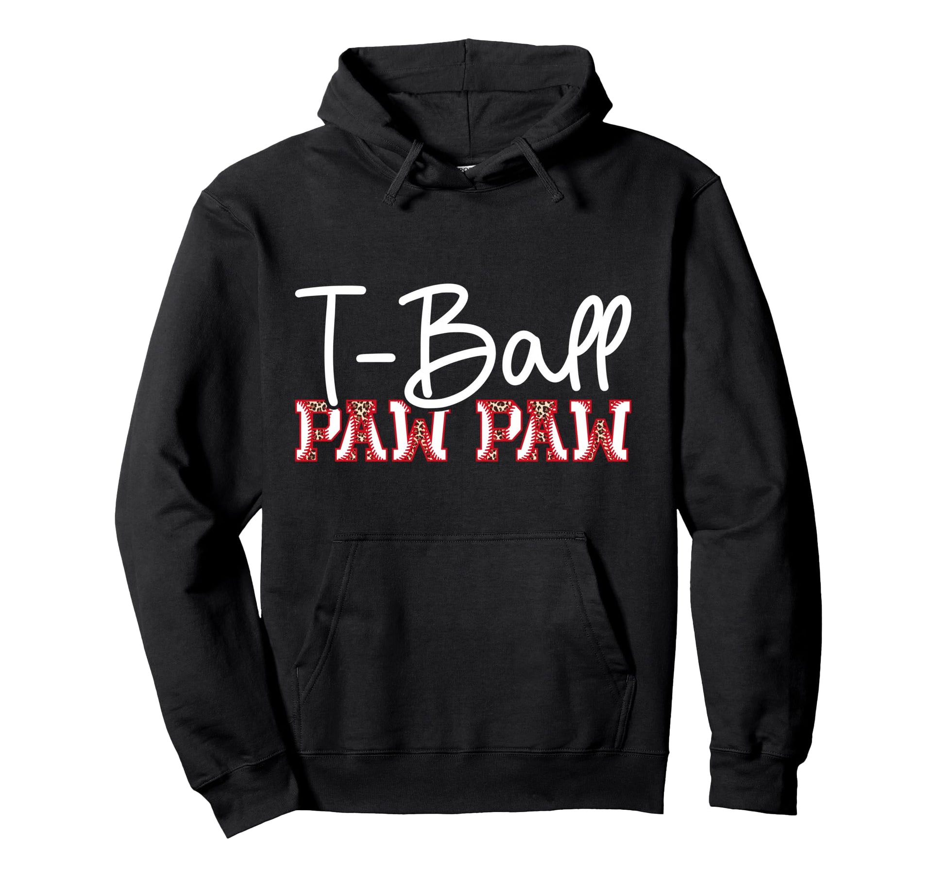 T Ball Paw Paw Leopard Baseball T Ball Hoodie - Unique Graphic Men Women - T-Shirt, Sweatshirt, Hoodie