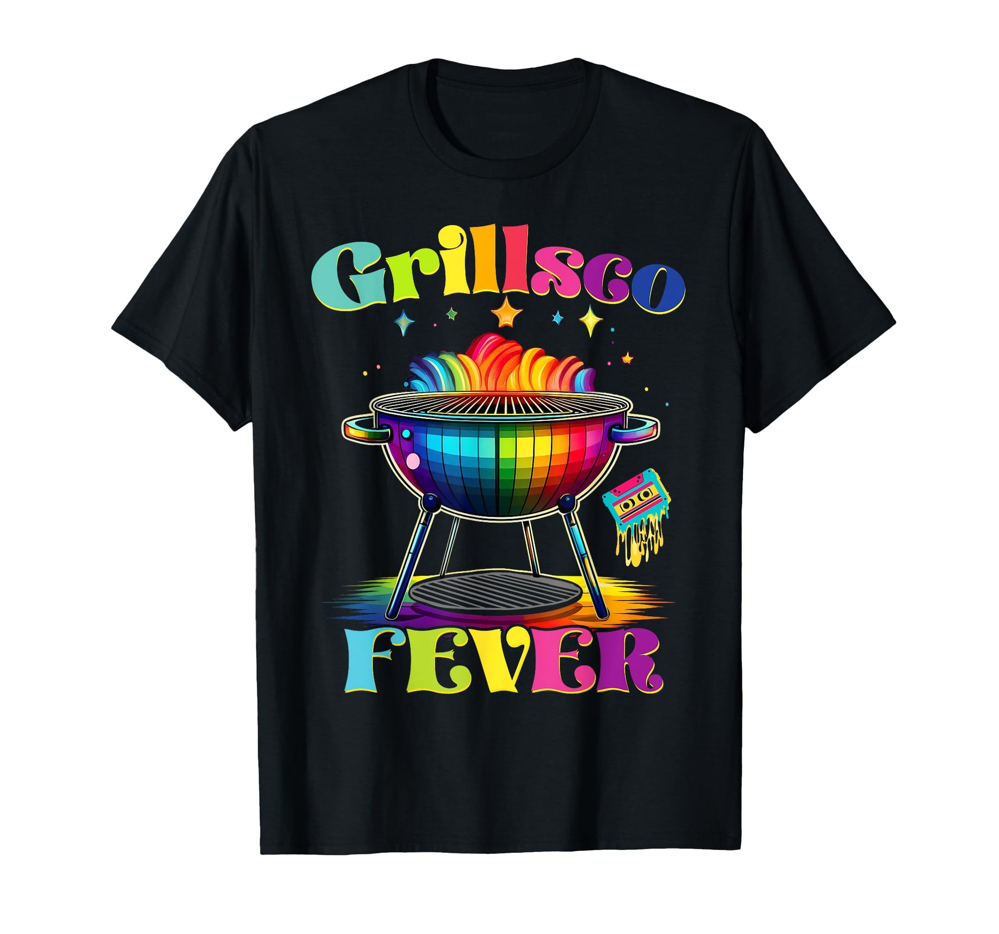 Grillsco Fever Disco Grilling Bbq T-Shirt - Casual Everyday Wear Unisex - T-Shirt, Sweatshirt, Hoodie