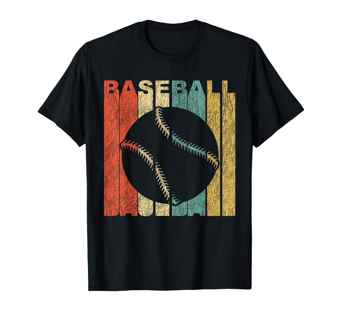 Baseball Distressed Sports T-Shirt - Novelty Apparel for Adults - T-Shirt, Sweatshirt, Hoodie