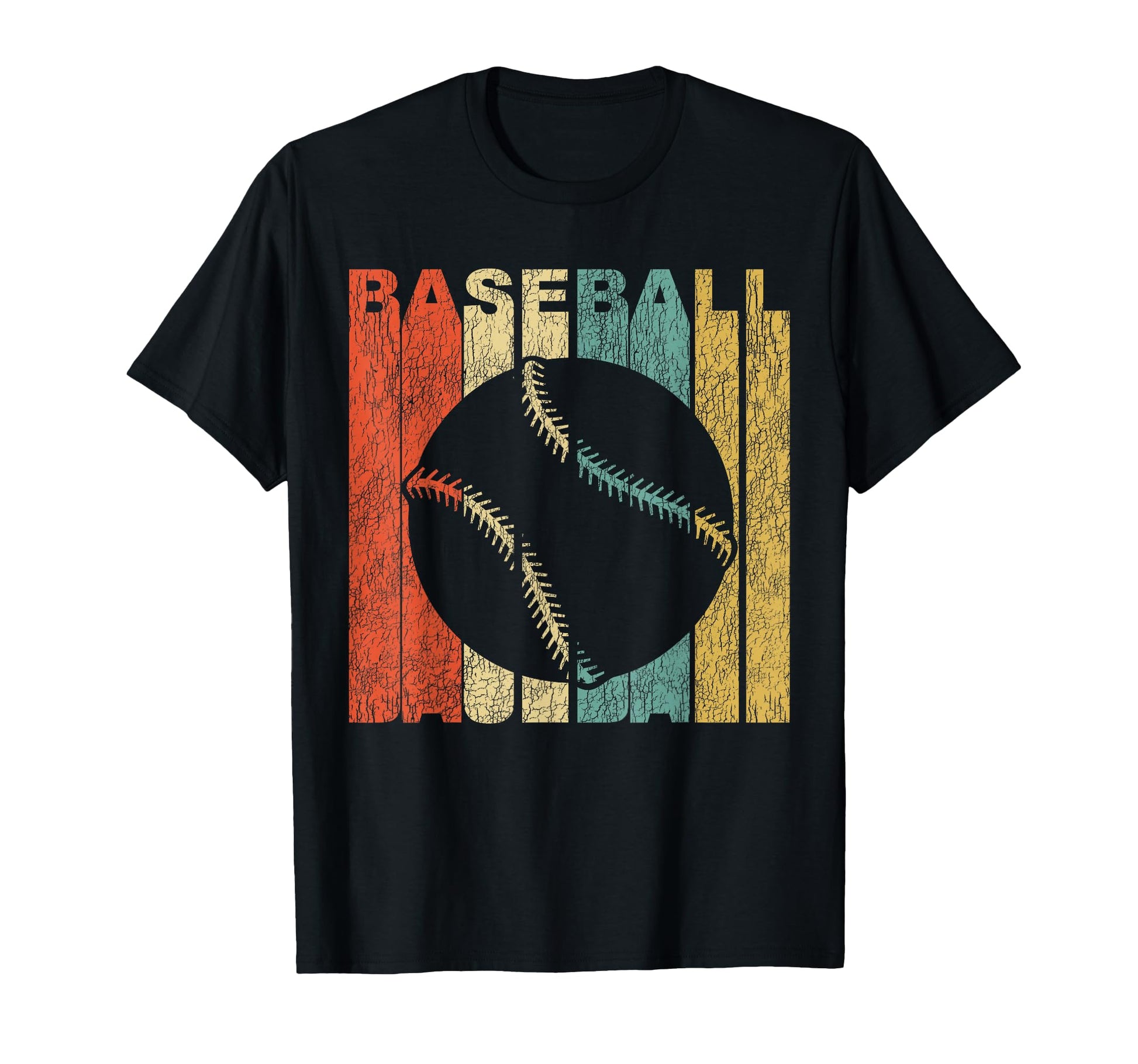 Baseball Distressed Sports T-Shirt - Novelty Apparel for Adults - T-Shirt, Sweatshirt, Hoodie