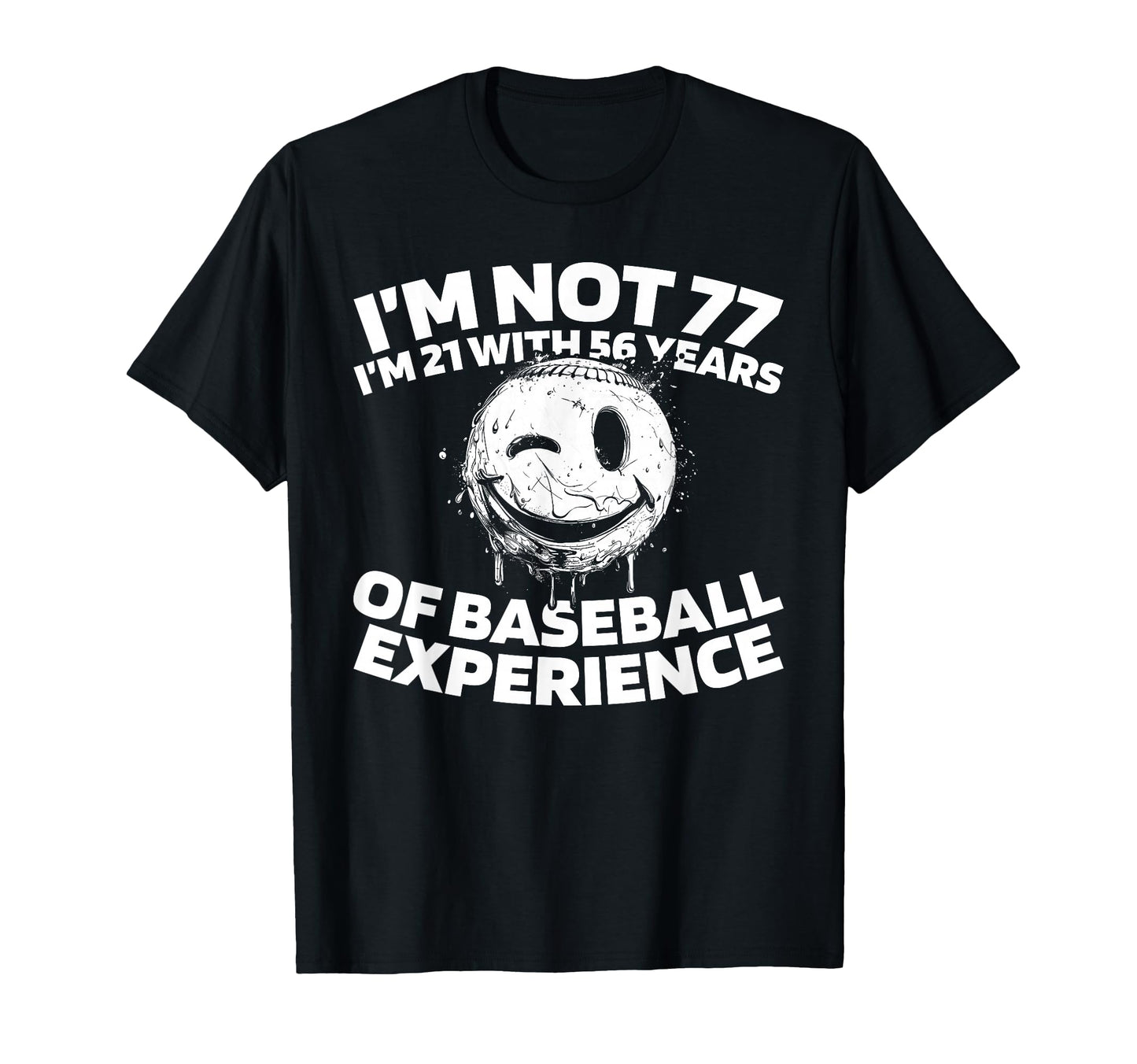 77Th Birthday Baseball Player Team T-Shirt - Graphic Print for Adults - T-Shirt, Sweatshirt, Hoodie