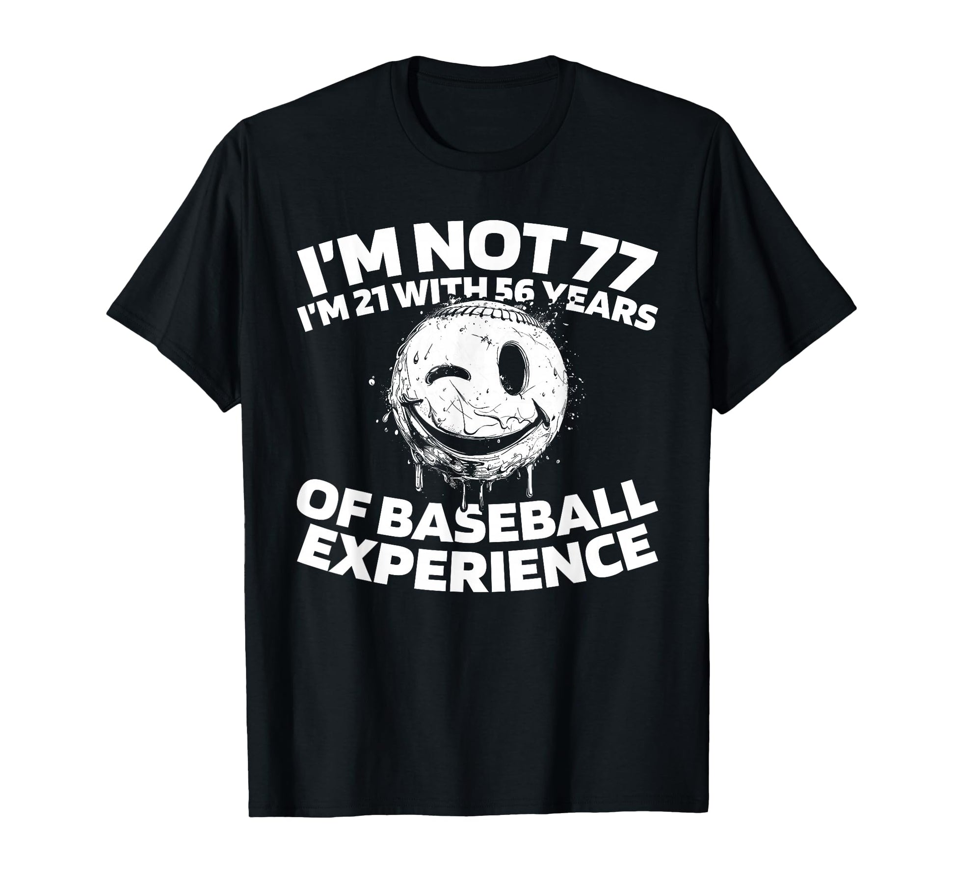77Th Birthday Baseball Player Team T-Shirt - Graphic Print for Adults - T-Shirt, Sweatshirt, Hoodie