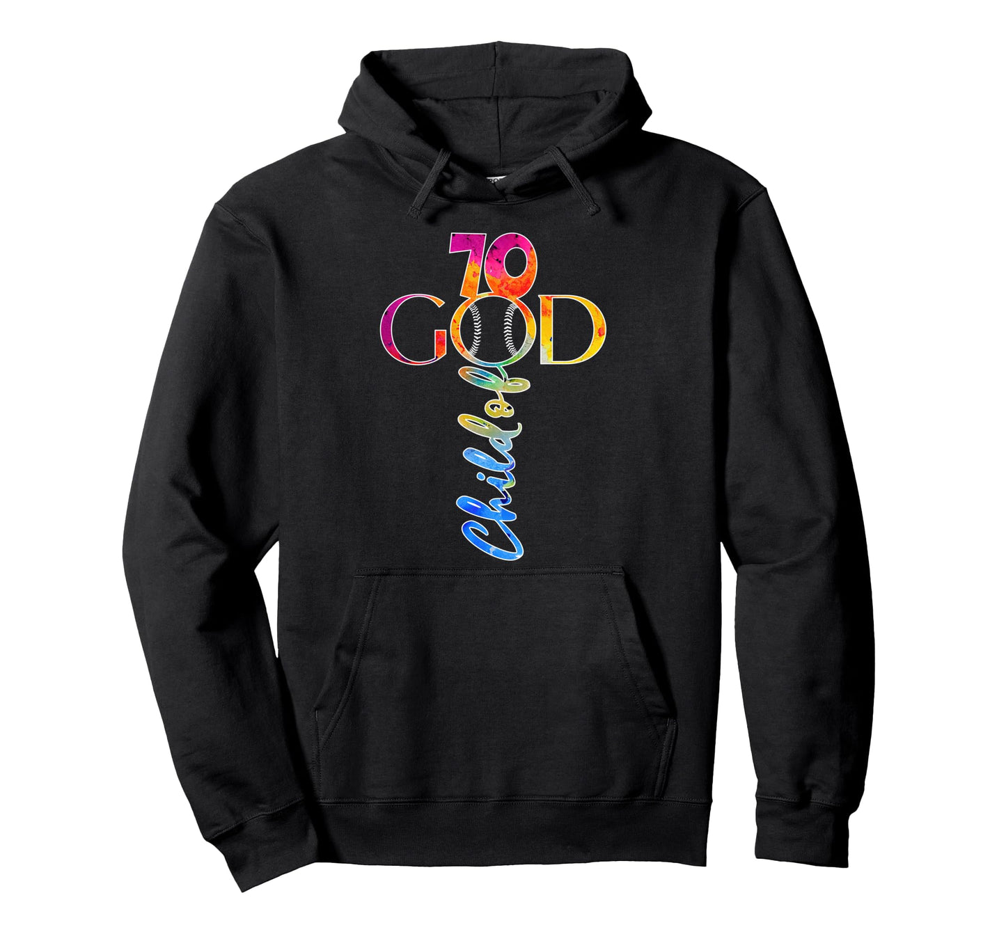 Jesus 70 Years Child God Baseball Hoodie - Fun Novelty Design for Adults - T-Shirt, Sweatshirt, Hoodie