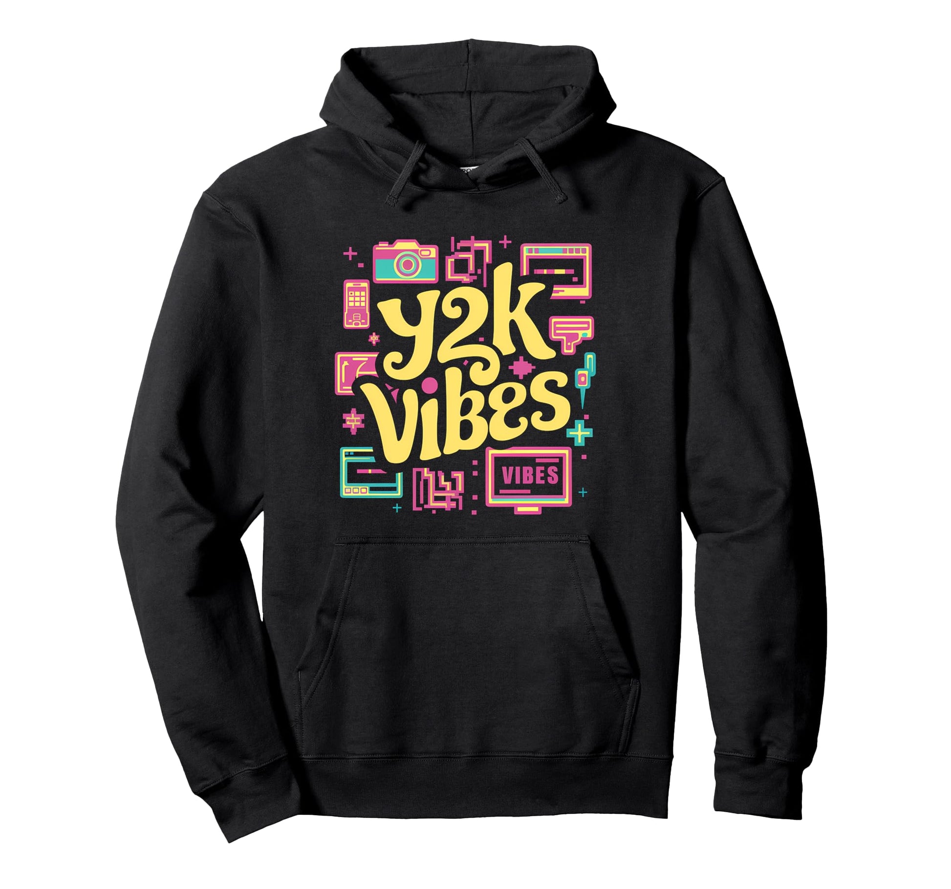 Y2K Vibes 90S Aesthetic Hoodie - Streetwear Style Unisex - T-Shirt, Sweatshirt, Hoodie