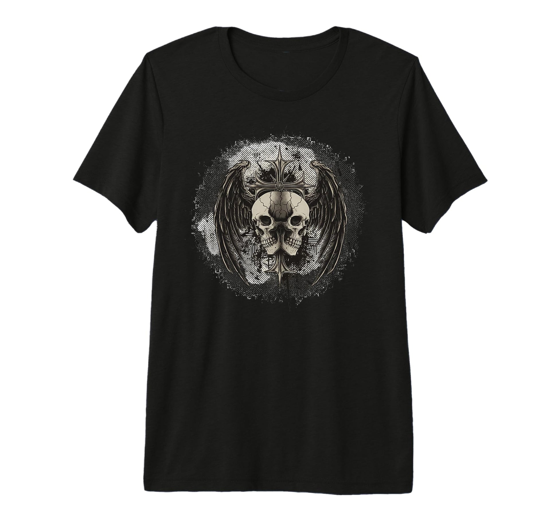 Y2K Grunge Goth Aesthetic Skull Gothic T-Shirt - Novelty Apparel Unisex - T-Shirt, Sweatshirt, Hoodie