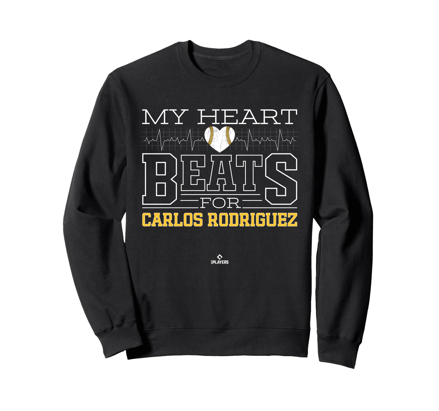 My Heart Beats Carlos Rodriguez Sweatshirt - Minimalist Print for Adults - T-Shirt, Sweatshirt, Hoodie