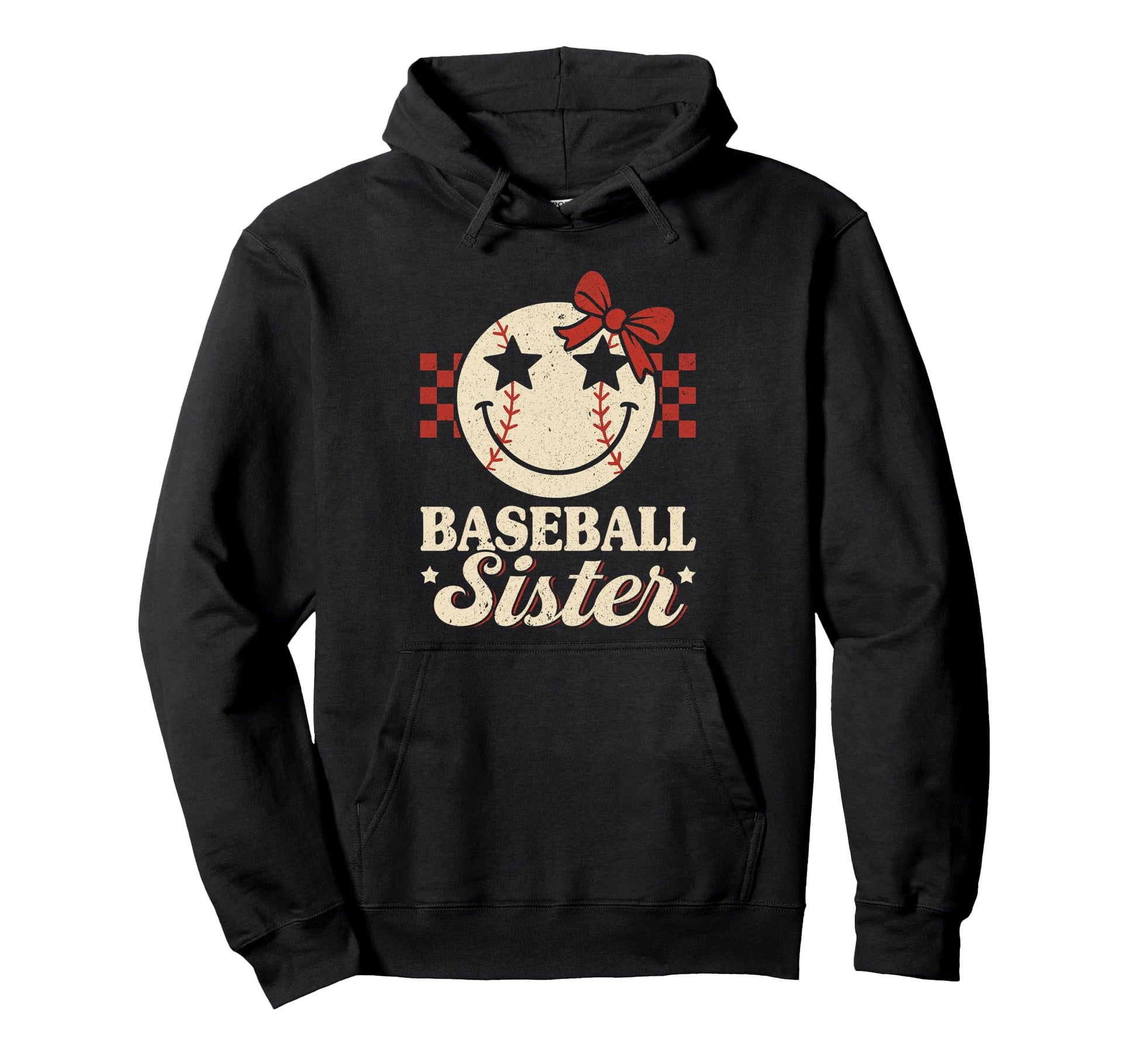Baseball Sister Coquette Bow Biggest Hoodie - Unique Graphic for Adults - T-Shirt, Sweatshirt, Hoodie