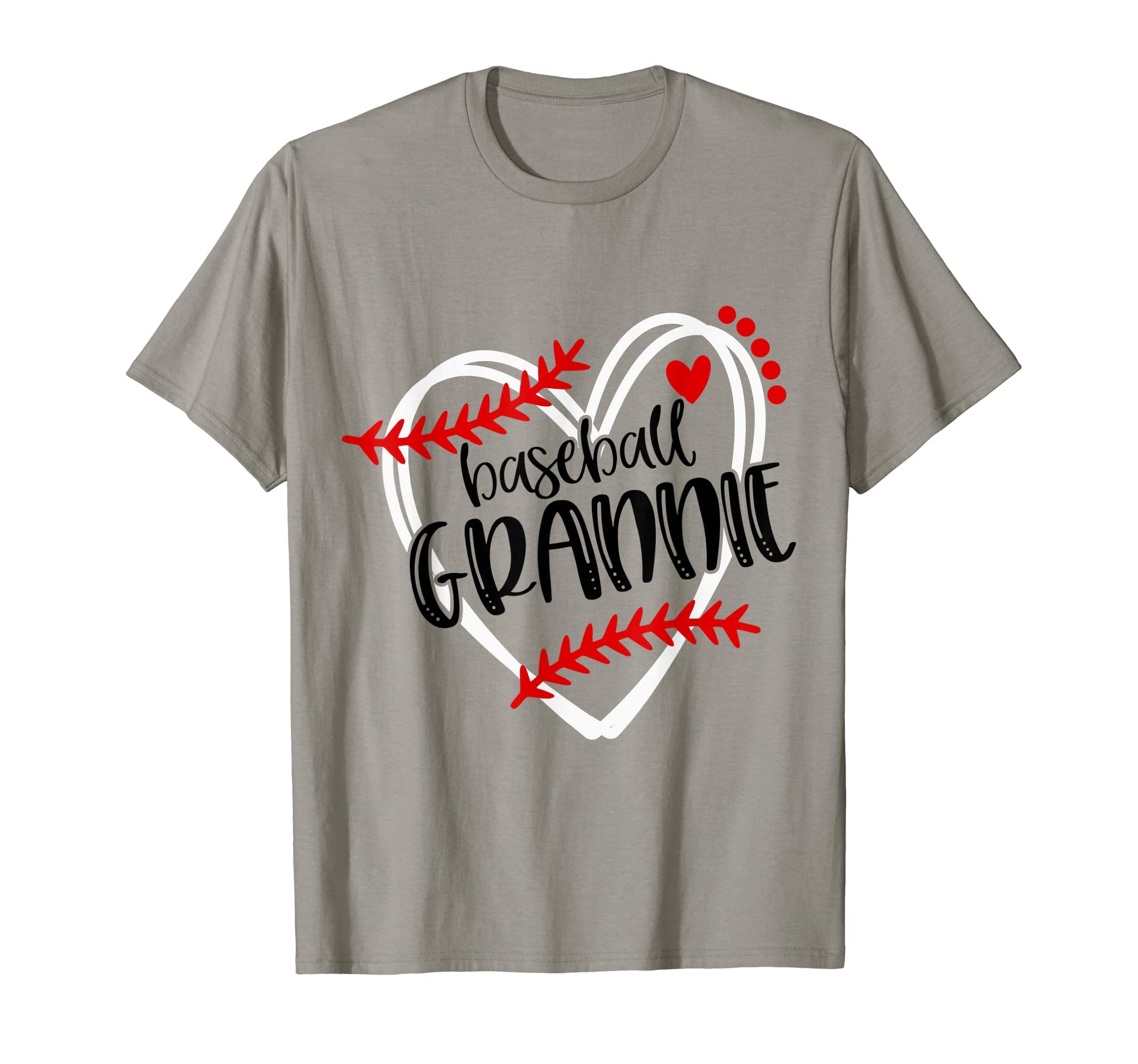 Baseball Grannie Distressed Heart T-Shirt - Custom Art Print Men Women - T-Shirt, Sweatshirt, Hoodie