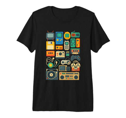 80S 90S Arcade Video Game Gaming Tri T-Shirt - Unique Graphic Men Women - T-Shirt, Sweatshirt, Hoodie