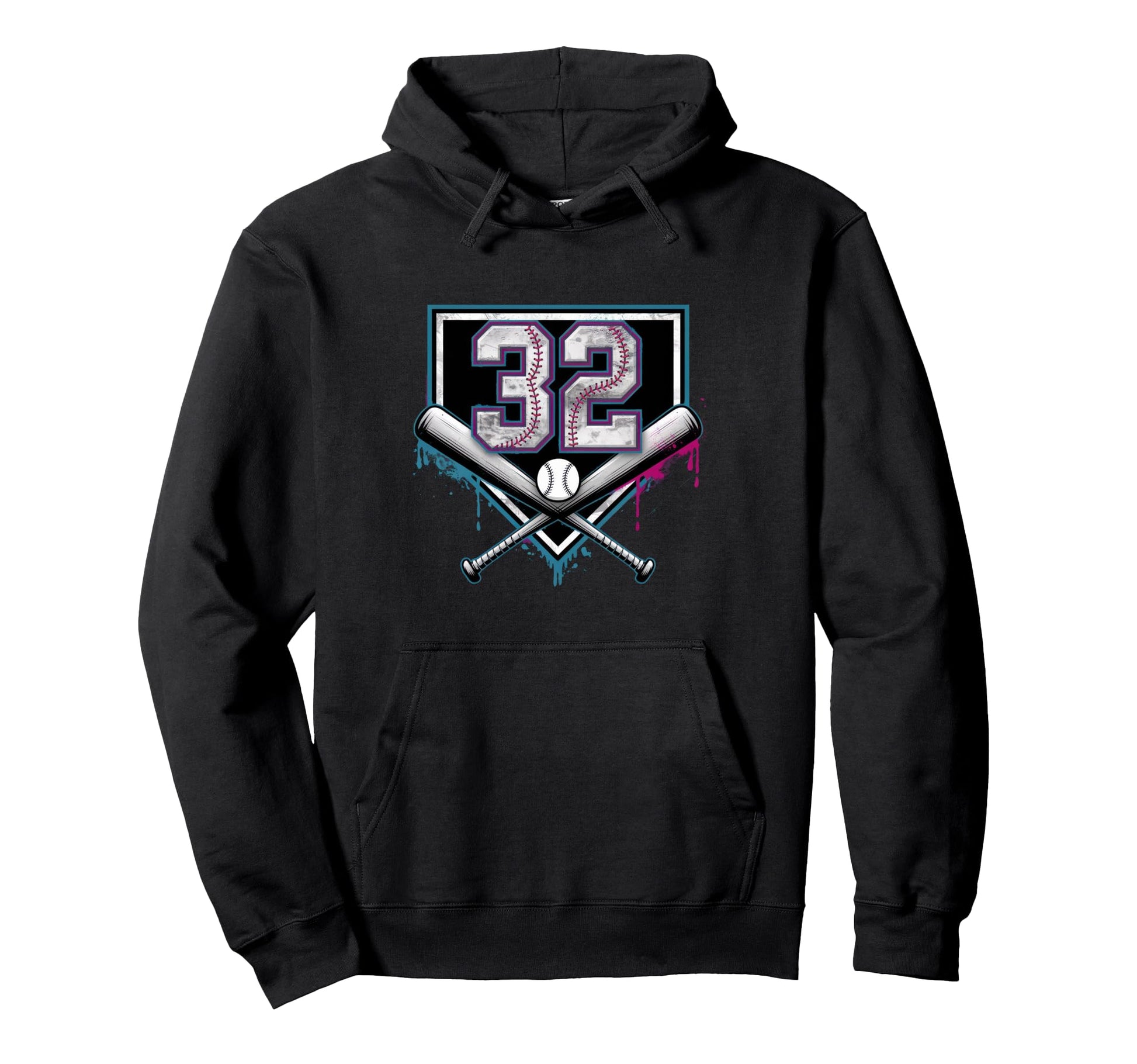 32Th Birthday Baseball Home Ice Cream Hoodie - Unique Graphic Men Women - T-Shirt, Sweatshirt, Hoodie