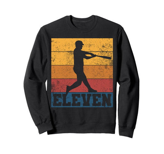 Baseball 11Th Birthday Eleven 11 Sweatshirt - Aesthetic Graphic Unisex - T-Shirt, Sweatshirt, Hoodie