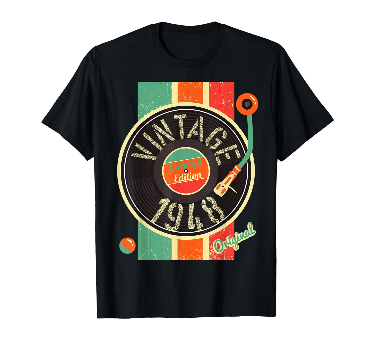 73 Years Birthday 1948 Vinyl Record T-Shirt - Custom Art Print Unisex - T-Shirt, Sweatshirt, Hoodie