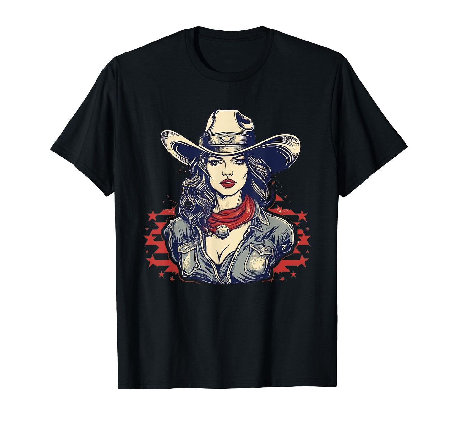 Cowgirl Cowboy Patriotic Cow And Farm T-Shirt - Aesthetic Graphic Men Women - T-Shirt, Sweatshirt, Hoodie