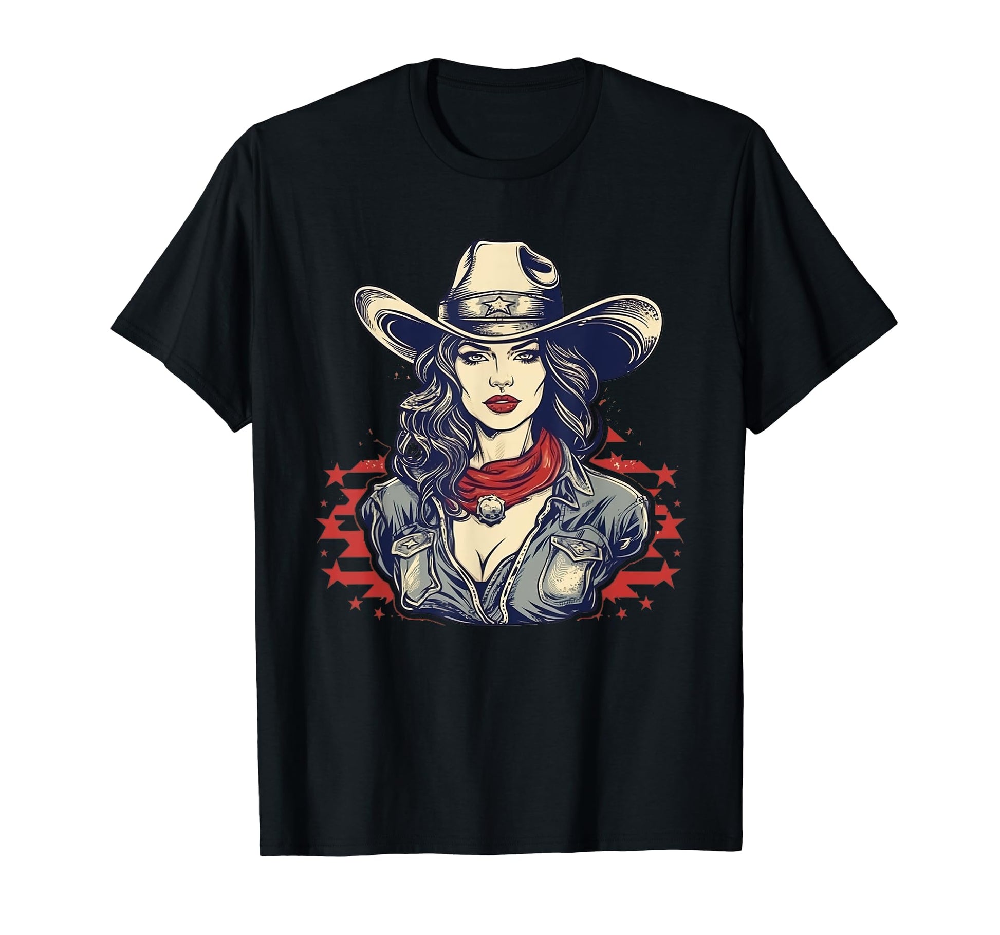 Cowgirl Cowboy Patriotic Cow And Farm T-Shirt - Aesthetic Graphic Men Women - T-Shirt, Sweatshirt, Hoodie