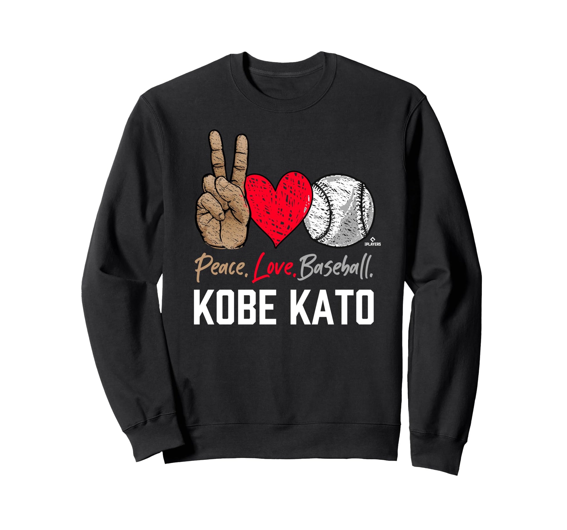 Peace Love Kobe Kato Prospect Baseball Sweatshirt - Unique Graphic Unisex - T-Shirt, Sweatshirt, Hoodie
