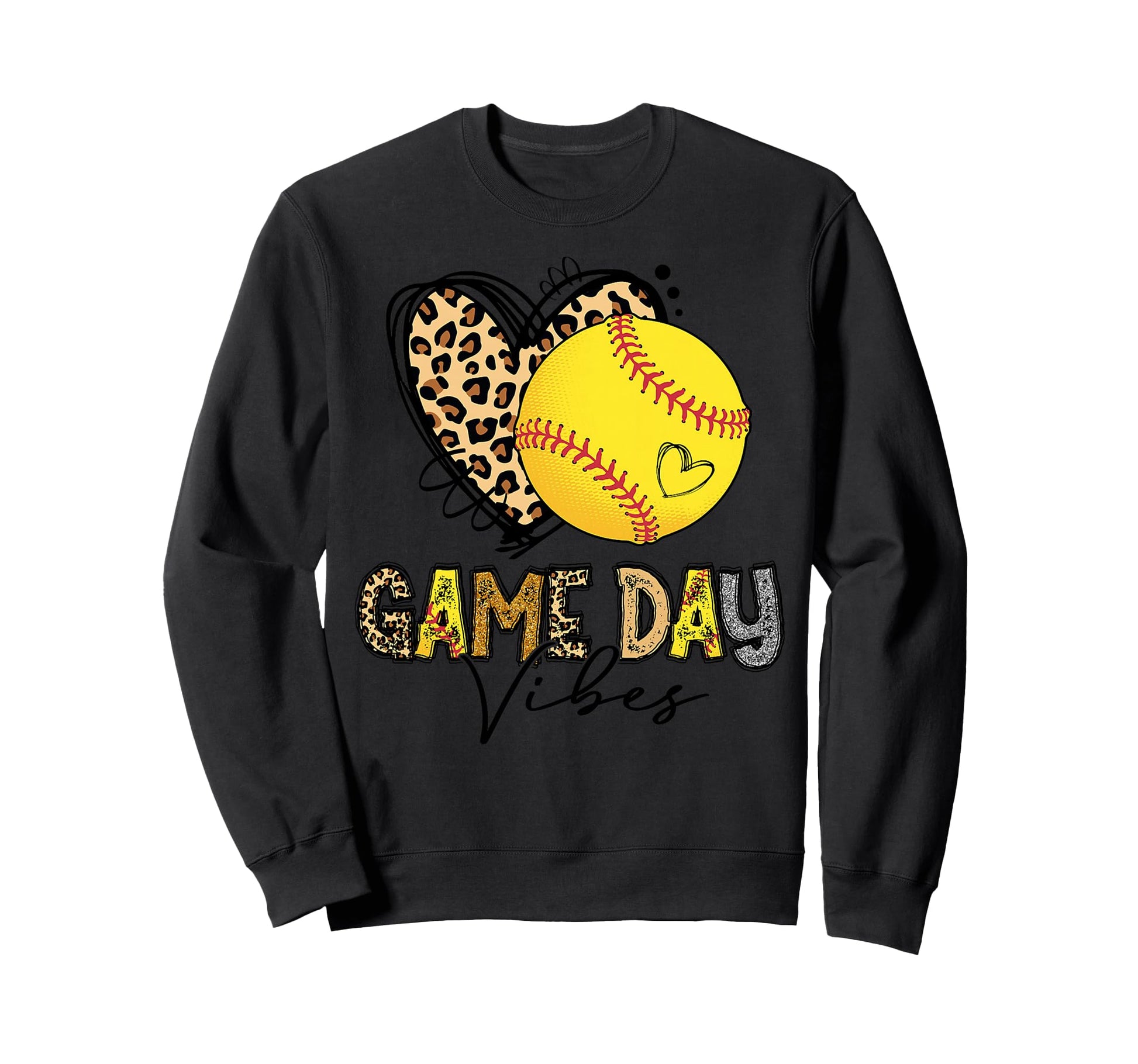 Bleached Softball Game Day Sweatshirt - Fun Novelty Design for Adults - T-Shirt, Sweatshirt, Hoodie