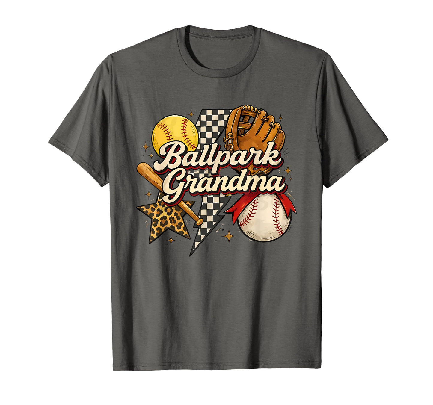 Lightning Bolt Game Day Baseball Softball T-Shirt - Graphic Print Unisex - T-Shirt, Sweatshirt, Hoodie