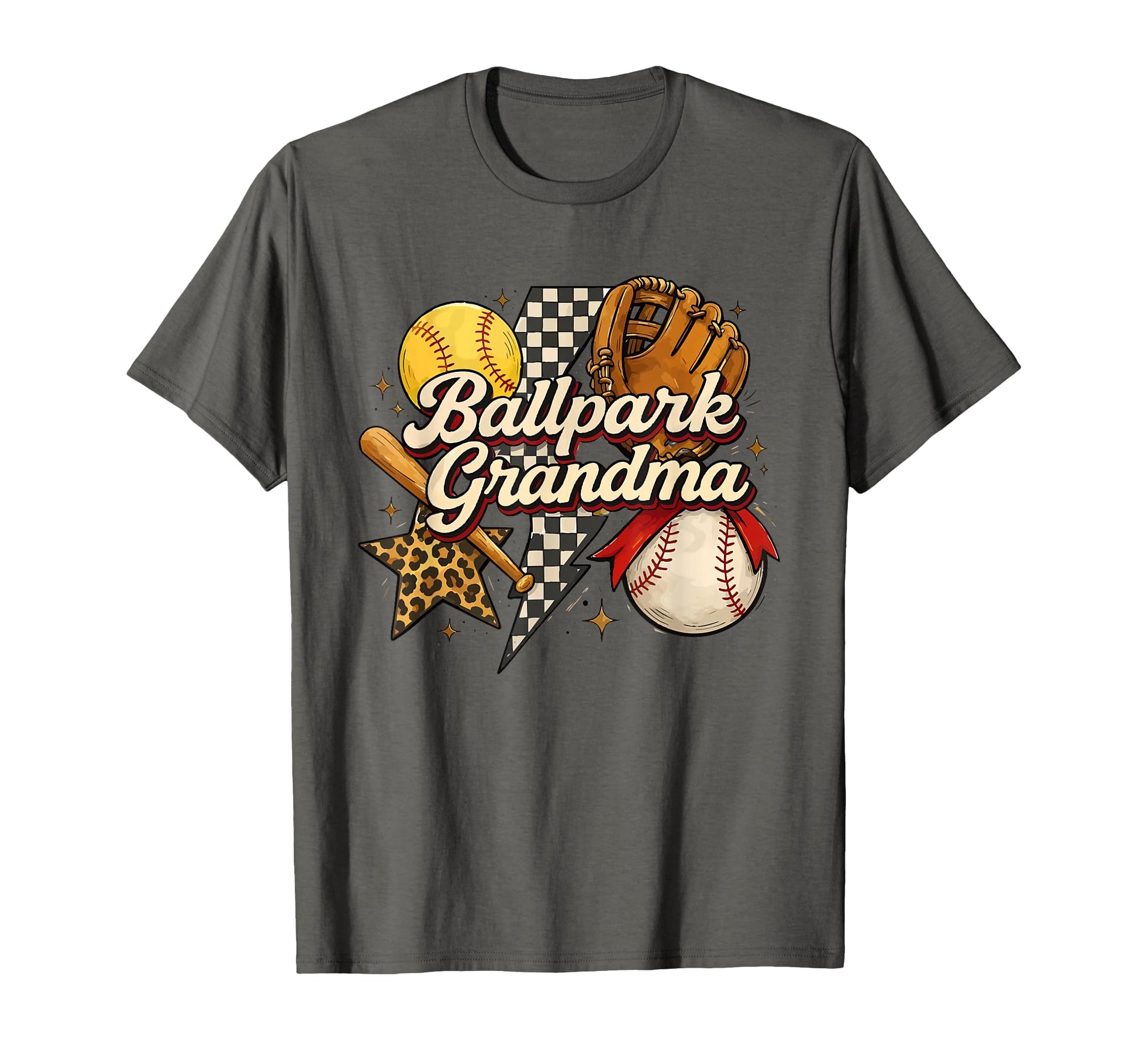 Lightning Bolt Game Day Baseball Softball T-Shirt - Graphic Print Unisex - T-Shirt, Sweatshirt, Hoodie