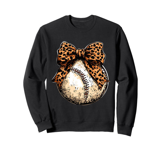 Baseball Coquette Bow Baseball Game Sweatshirt - Fun Novelty Design Unisex - T-Shirt, Sweatshirt, Hoodie