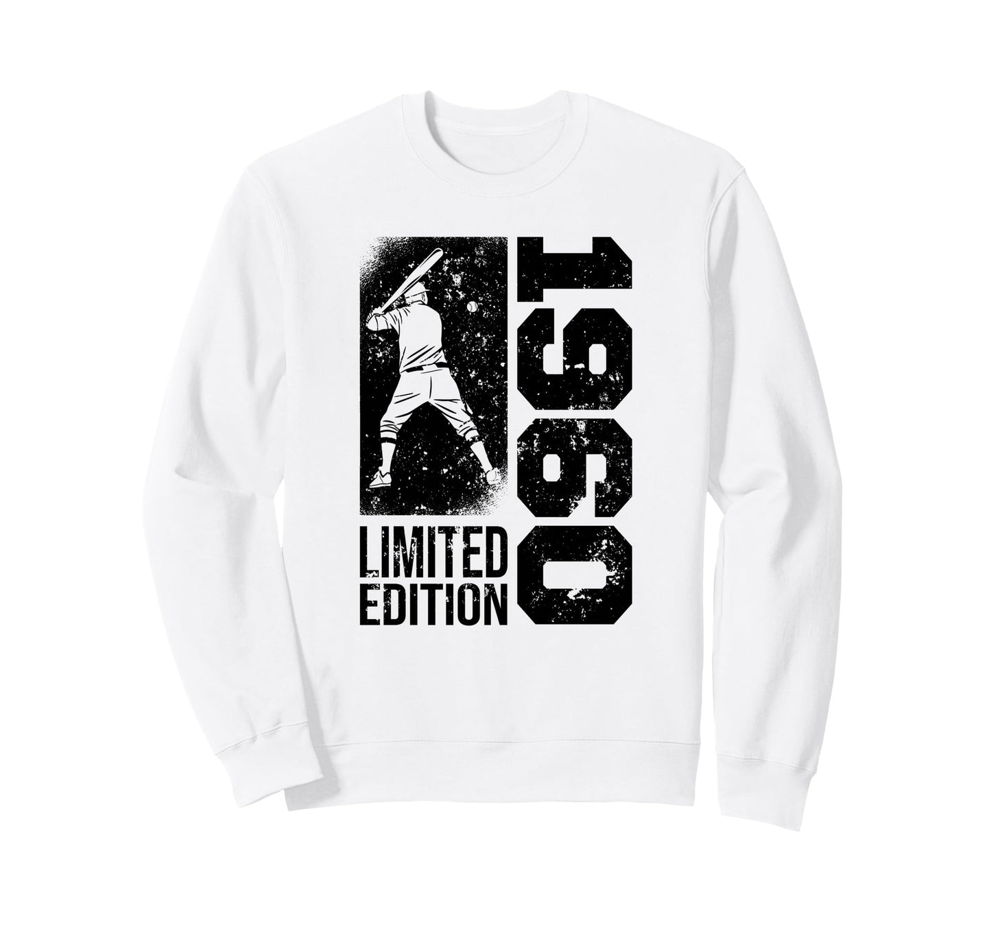 Baseball Player Born 1960 Sweatshirt - Fun Novelty Design Men Women - T-Shirt, Sweatshirt, Hoodie