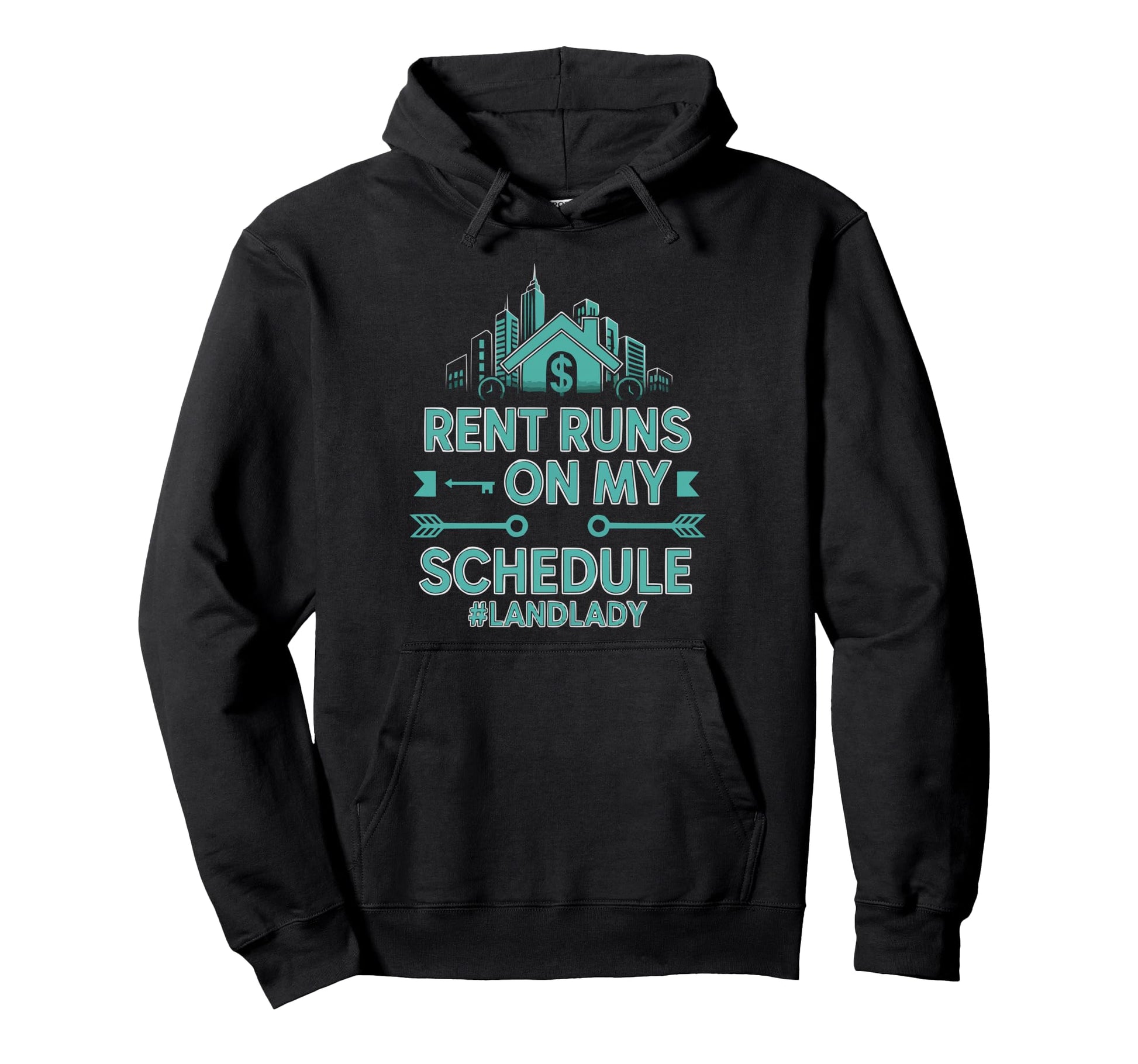 Landlady Property Owner Apartment Hoodie - Minimalist Print Men Women - T-Shirt, Sweatshirt, Hoodie
