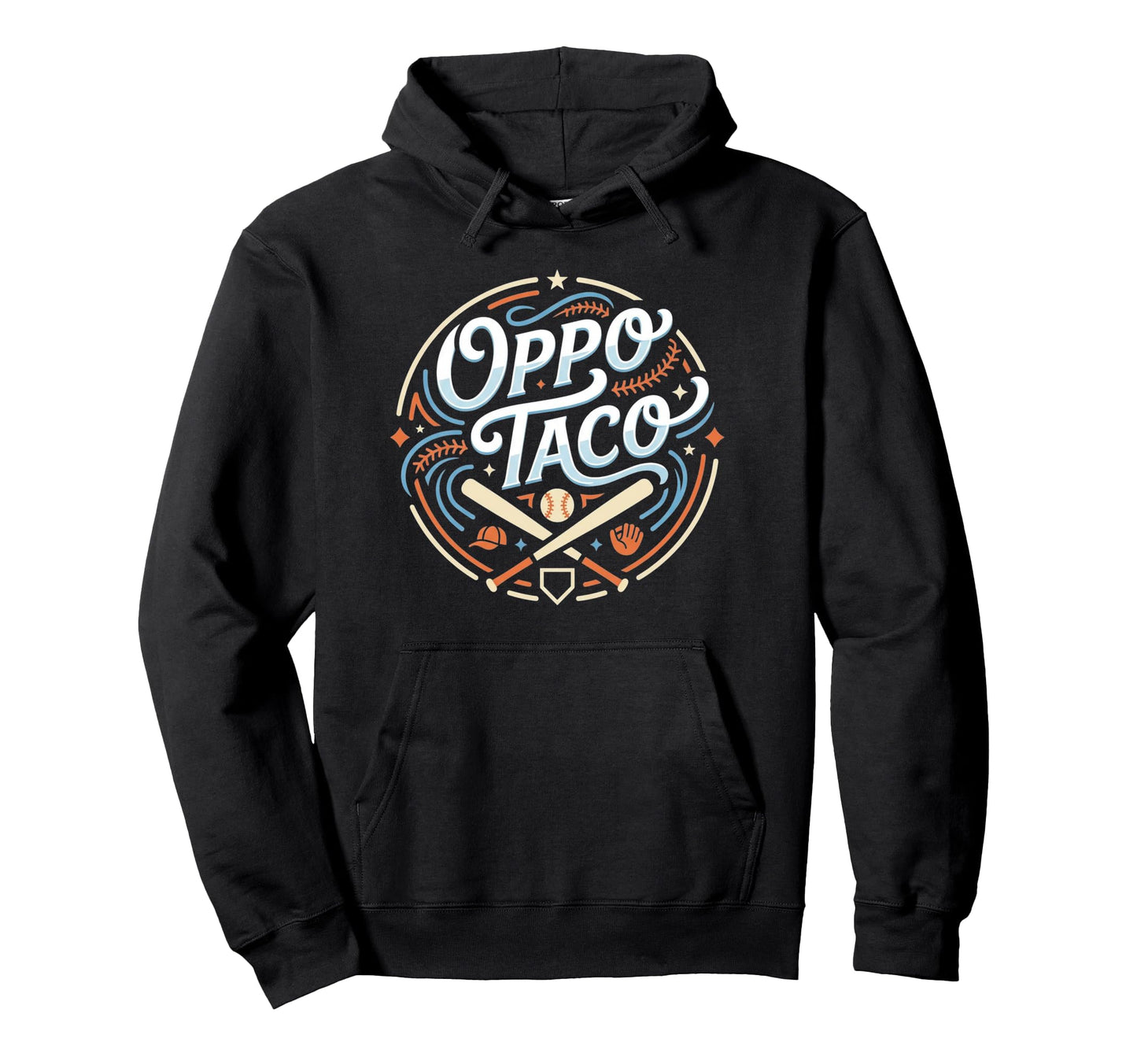 Funny Baseball Oppo Taco Home Run Hoodie - Unique Graphic Unisex - T-Shirt, Sweatshirt, Hoodie