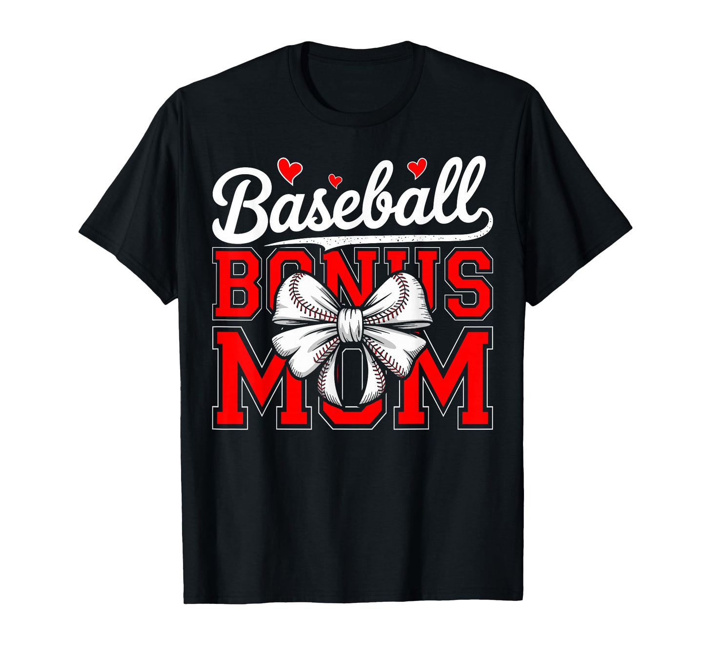 Game Day Mama Coquette Bow Baseball T-Shirt - Fun Novelty Design Unisex - T-Shirt, Sweatshirt, Hoodie