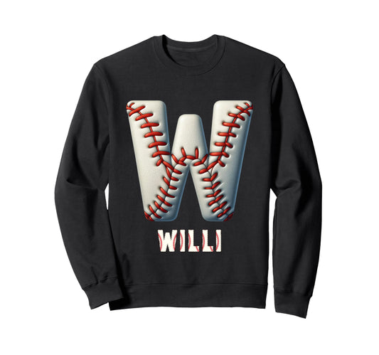 Baseball Home Run Yavuz Initial Letter Sweatshirt - Trendy Graphic Unisex - T-Shirt, Sweatshirt, Hoodie