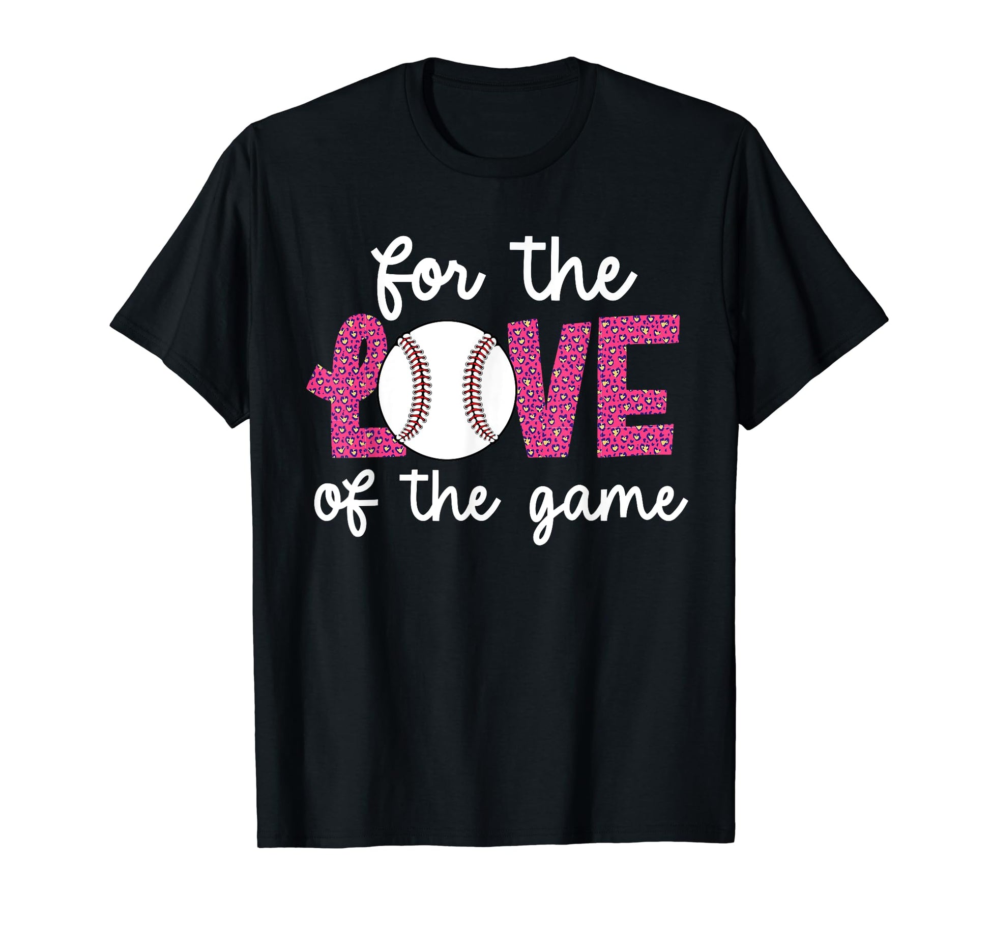Baseball Womens Leopard Pattern T-Shirt - Minimalist Print Men Women - T-Shirt, Sweatshirt, Hoodie