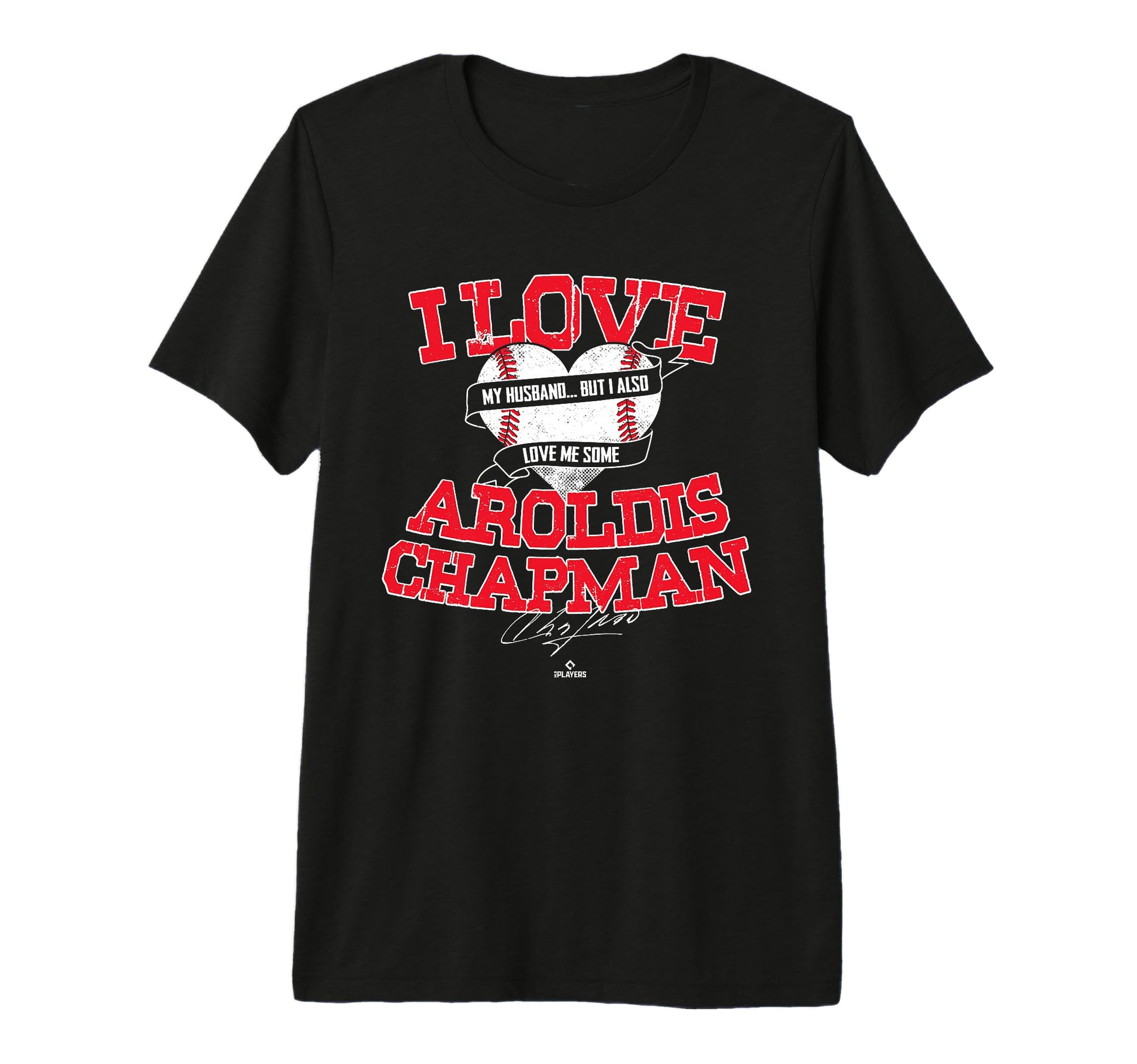 I Love Aroldis Chapman Tri Blend T-Shirt - Minimalist Print for Adults - T-Shirt, Sweatshirt, Hoodie