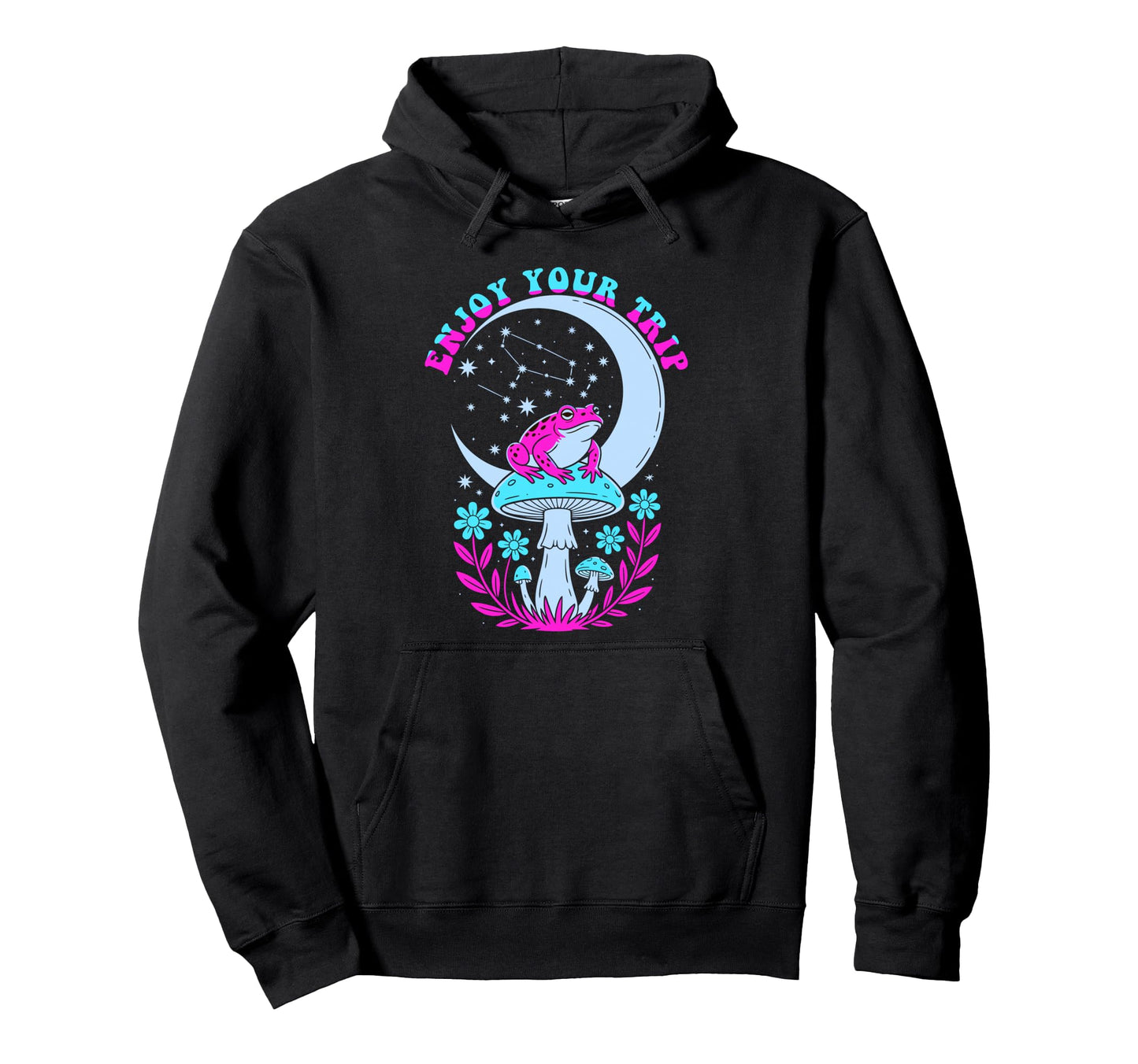 Enjoy Mushrooms Trip Psychedelic Shrooms Hoodie - Trendy Graphic Unisex - T-Shirt, Sweatshirt, Hoodie