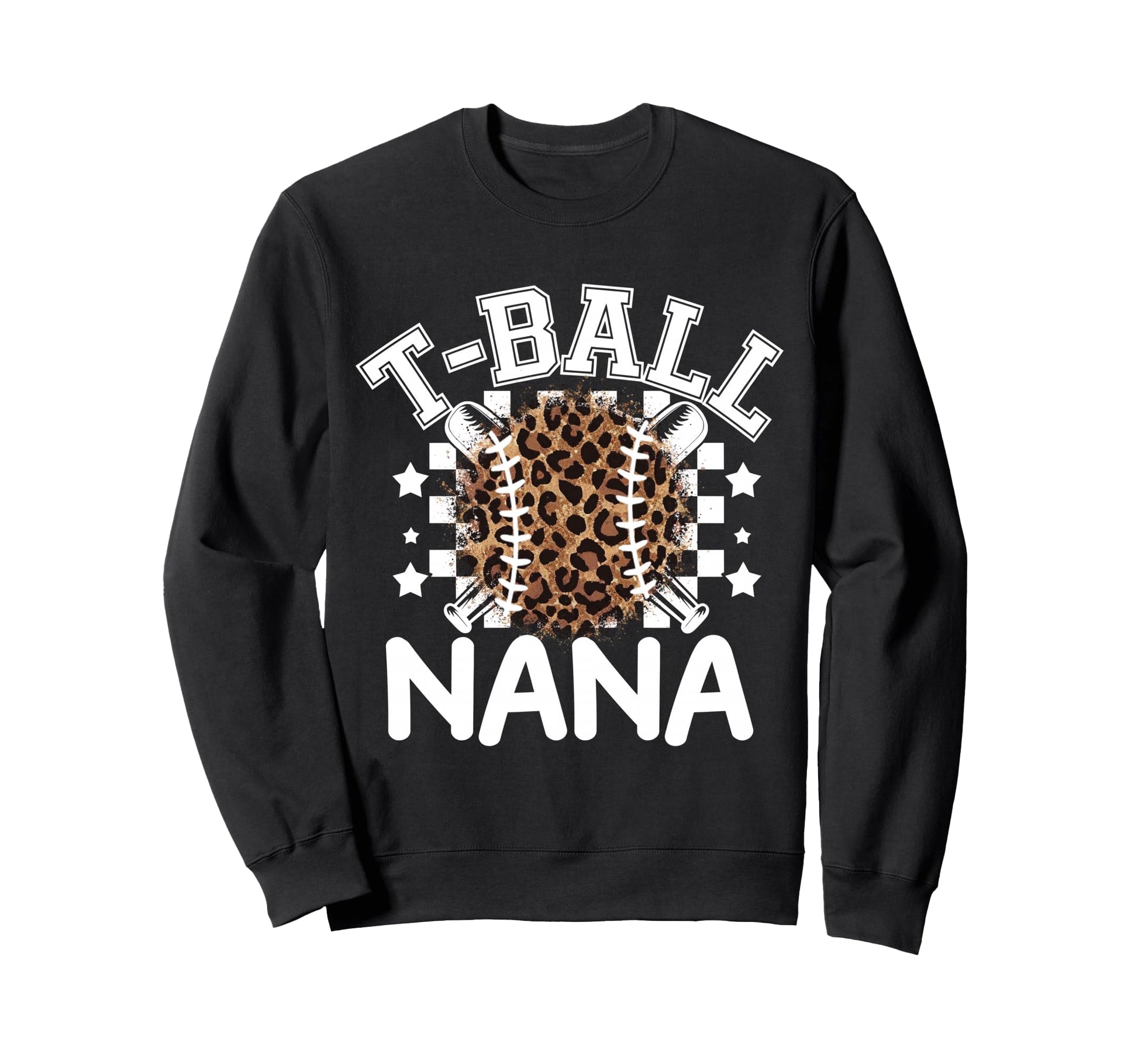 T Ball Teeball Nana Leopard Cheetah Sweatshirt - Graphic Print for Adults - T-Shirt, Sweatshirt, Hoodie