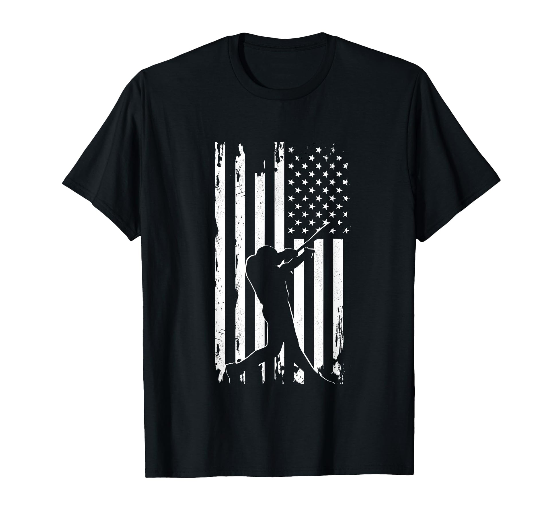 American Flag Baseball T-Shirt - Custom Art Print Men Women - T-Shirt, Sweatshirt, Hoodie