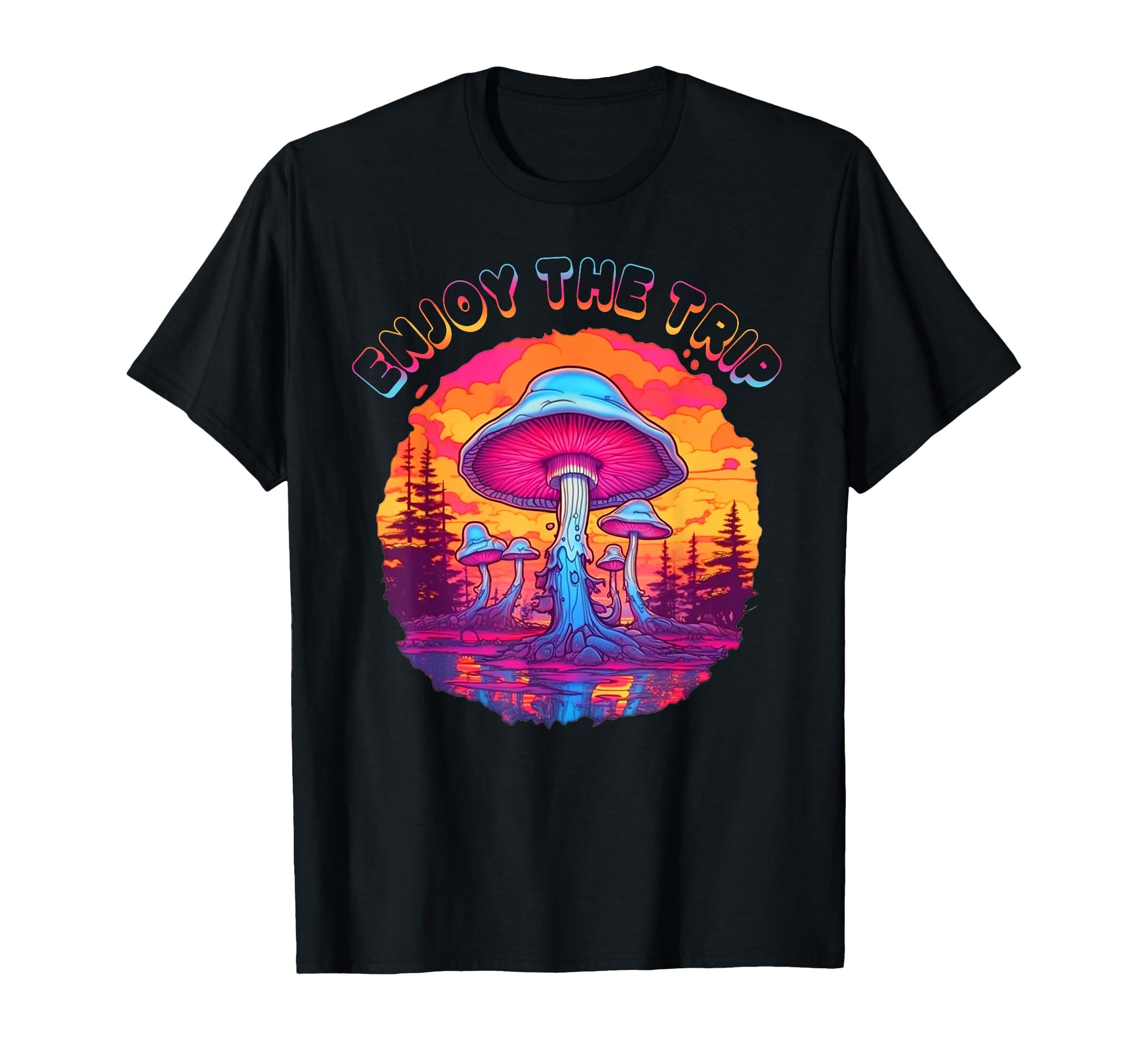 Magic Mushrooms Psychedelic Trip T-Shirt - Casual Everyday Wear for Adults - T-Shirt, Sweatshirt, Hoodie