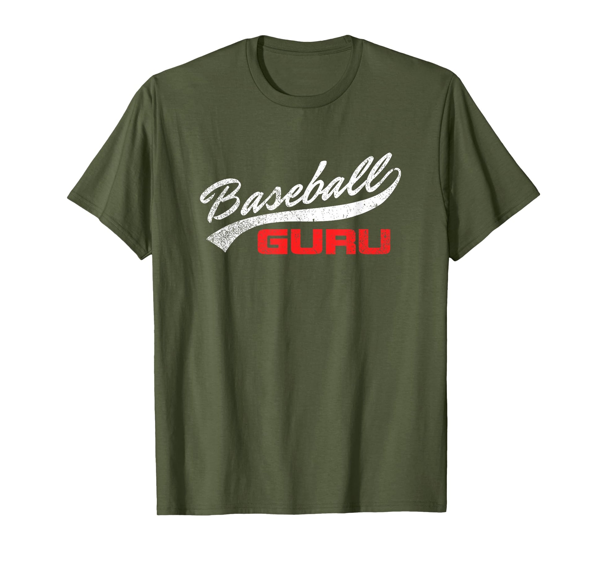 Baseball Guru Distressed T-Shirt - Unique Graphic for Adults - T-Shirt, Sweatshirt, Hoodie