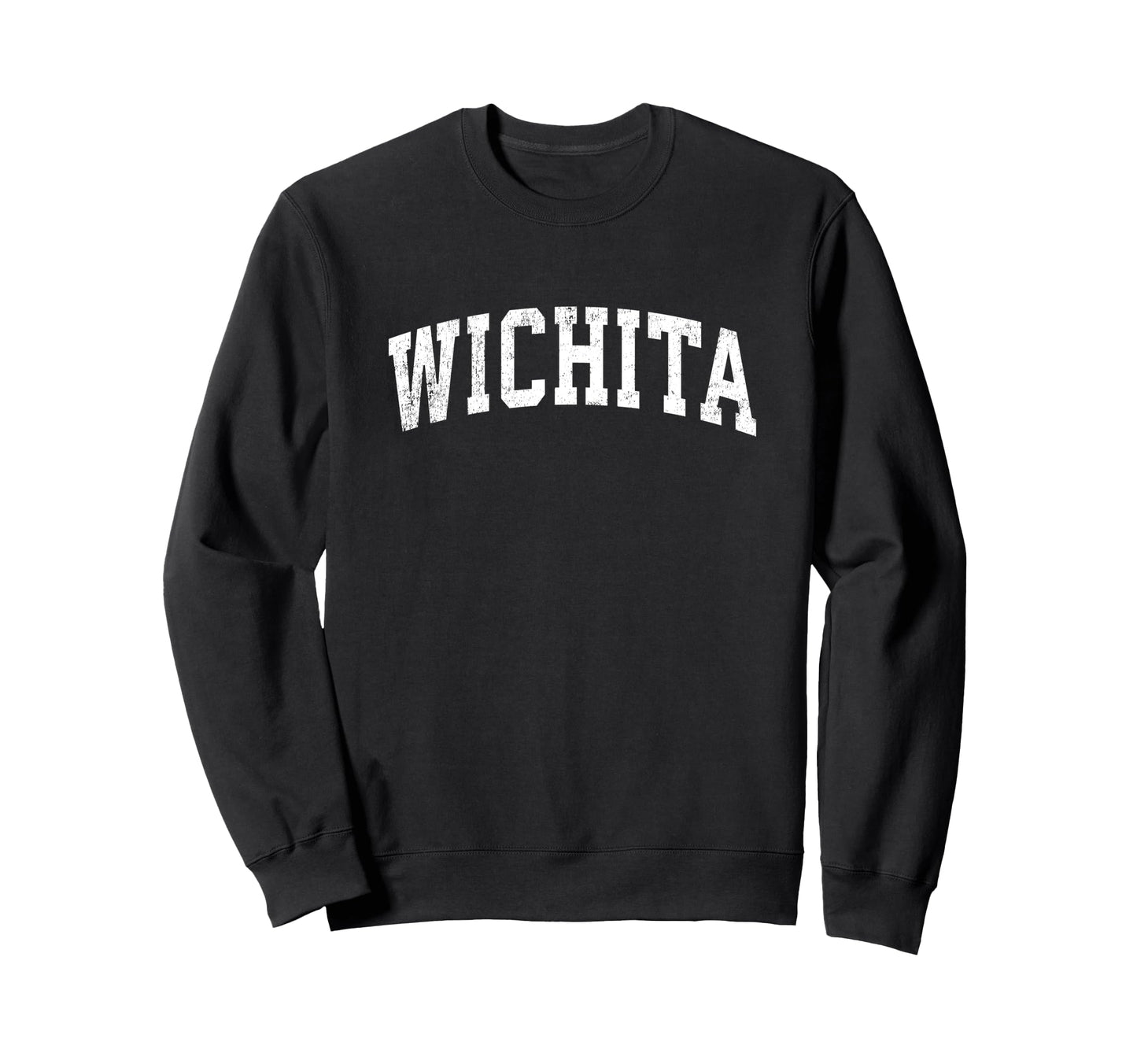 Wichita Kansas Ks Varsity Sports Text Sweatshirt - Trendy Graphic Men Women - T-Shirt, Sweatshirt, Hoodie