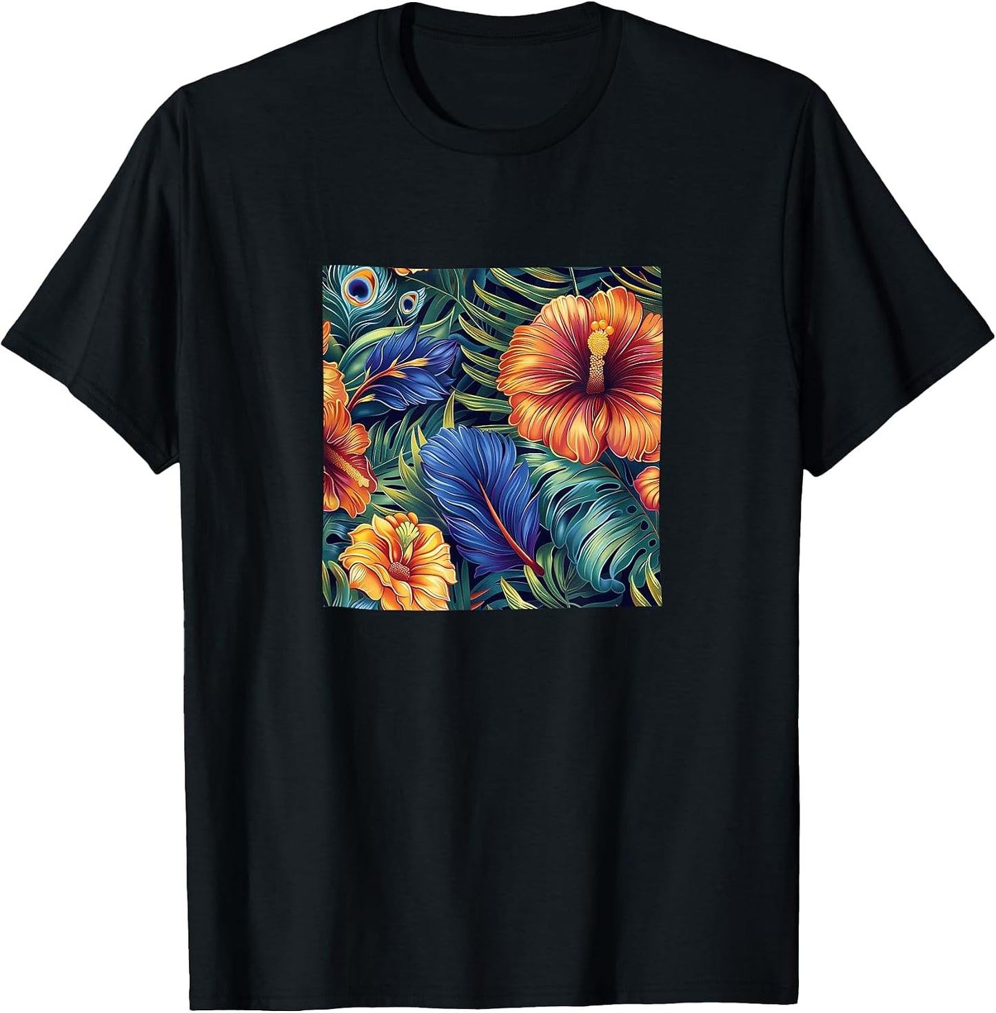 Tropical Flowers Pattern Merch - Adult & Kids T-Shirts, Sweatshirts & Hoodies apparel design preview 1