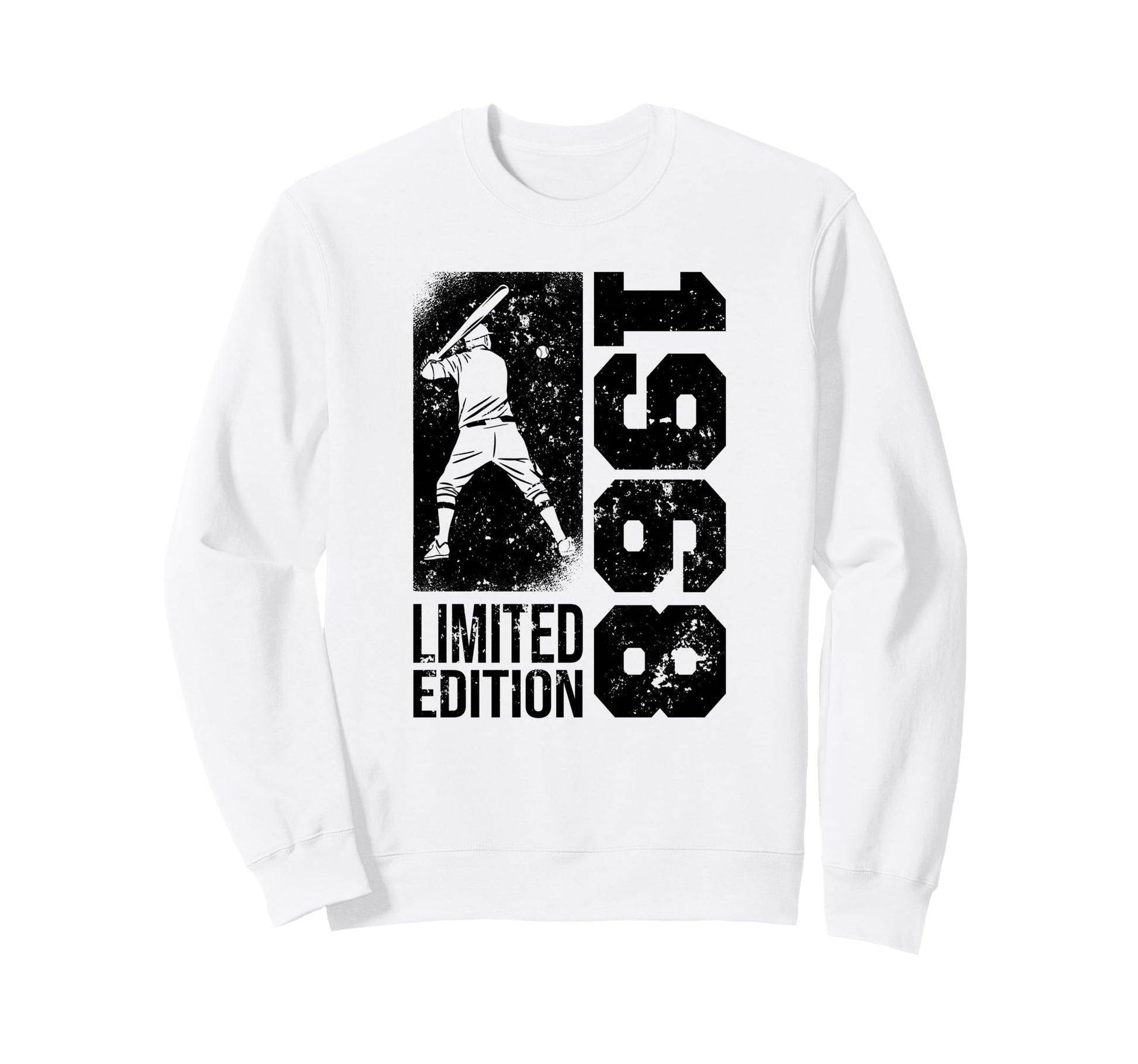 Baseball Player Born 1968 Birthday Sweatshirt - Graphic Print for Adults - T-Shirt, Sweatshirt, Hoodie