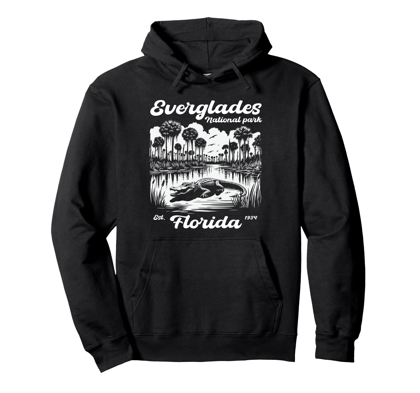 Everglades National Park Alligators Hoodie - Aesthetic Graphic for Adults - T-Shirt, Sweatshirt, Hoodie