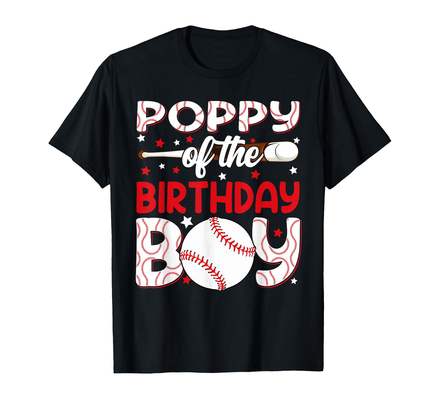 Poppy Birthday Baseball Party Family T-Shirt - Aesthetic Graphic Men Women - T-Shirt, Sweatshirt, Hoodie