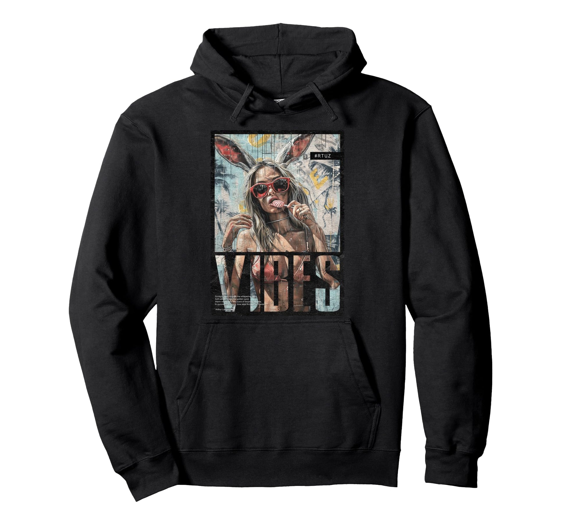 Magazin Cover Sexy Model Pin Up Hoodie - Custom Art Print Unisex - T-Shirt, Sweatshirt, Hoodie