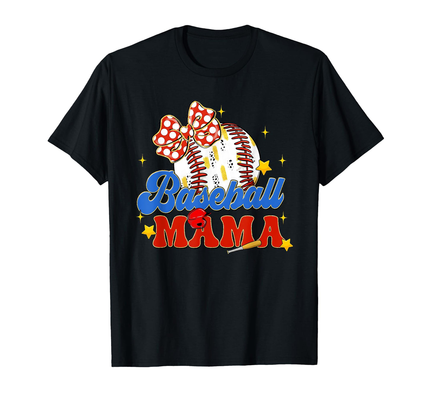 Baseball Mama Coquette Bow Game Day T-Shirt - Novelty Apparel Men Women - T-Shirt, Sweatshirt, Hoodie